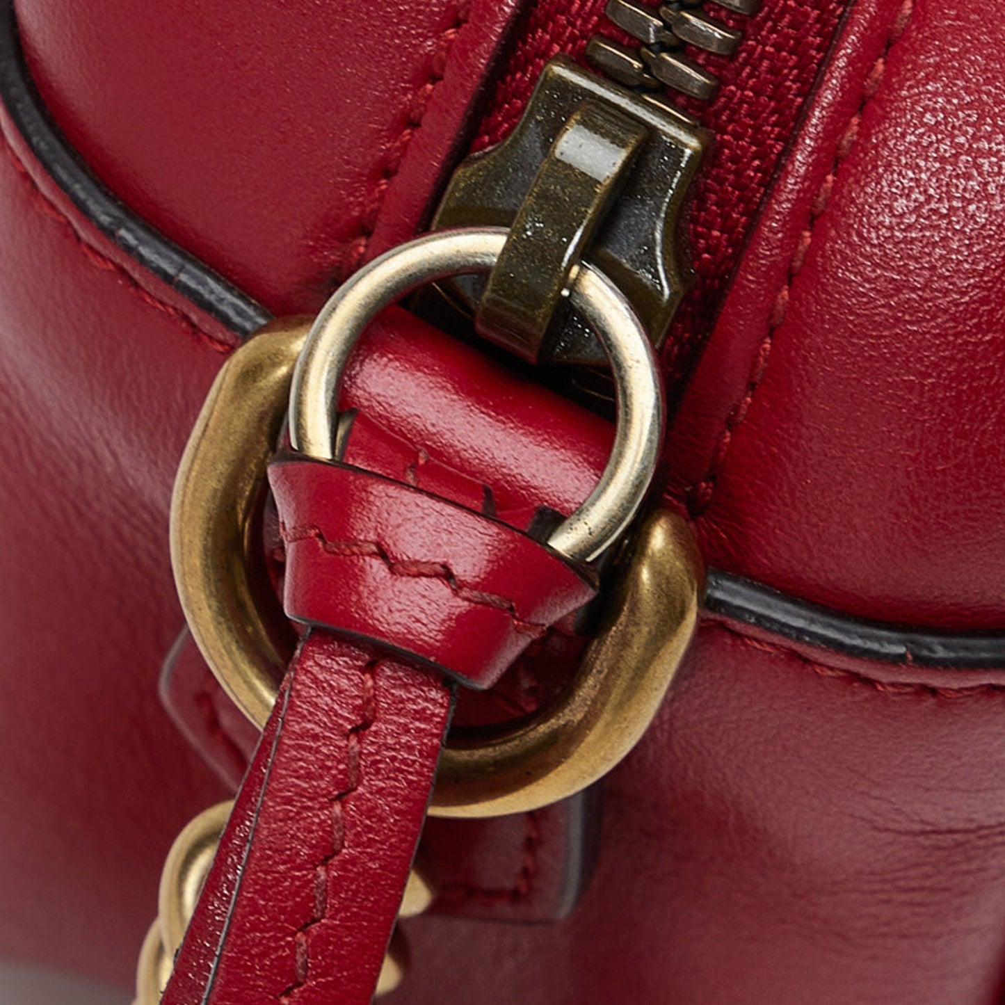 Gucci GG Marmont Red Matelassé Leather