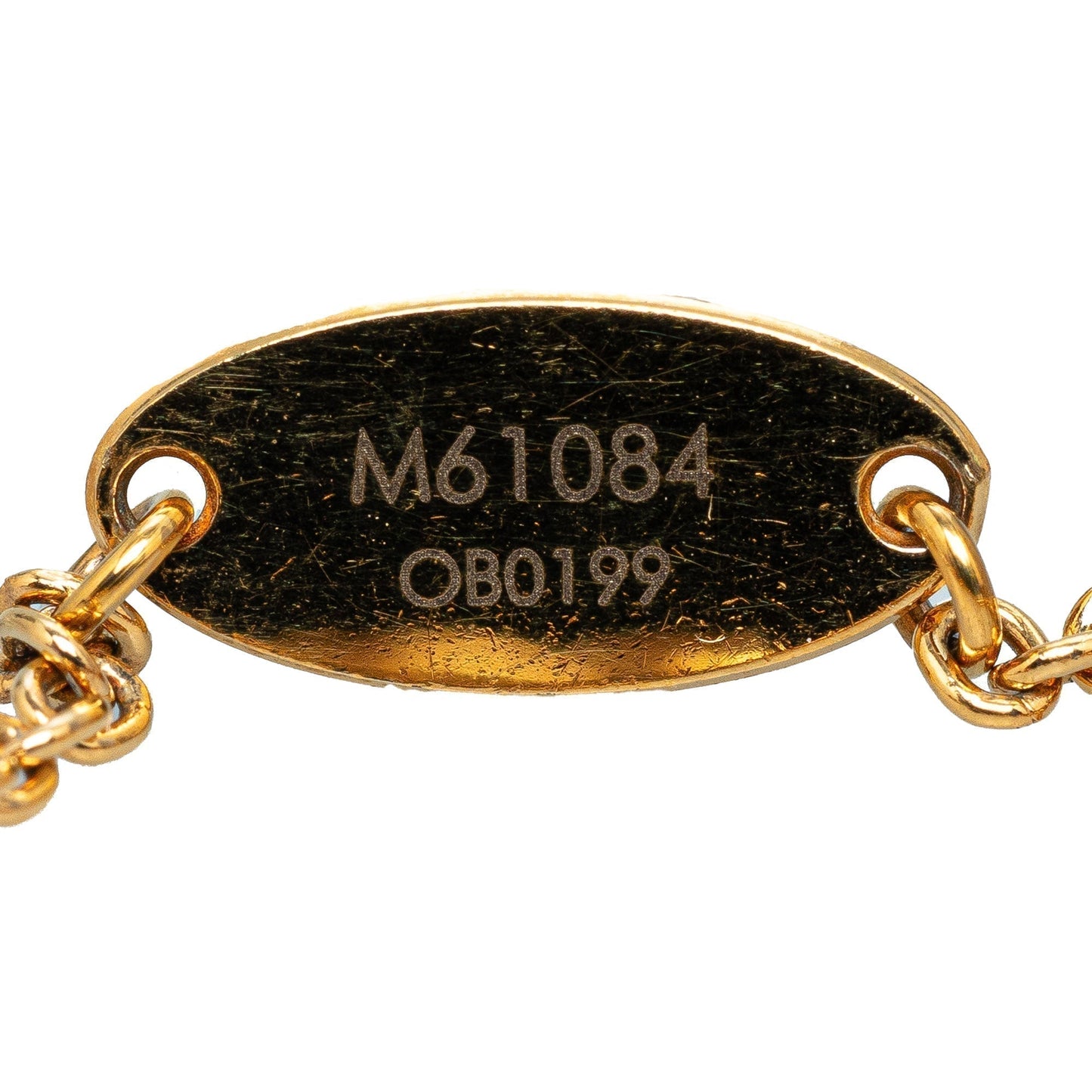 Gold Louis Vuitton Essential V Bracelet