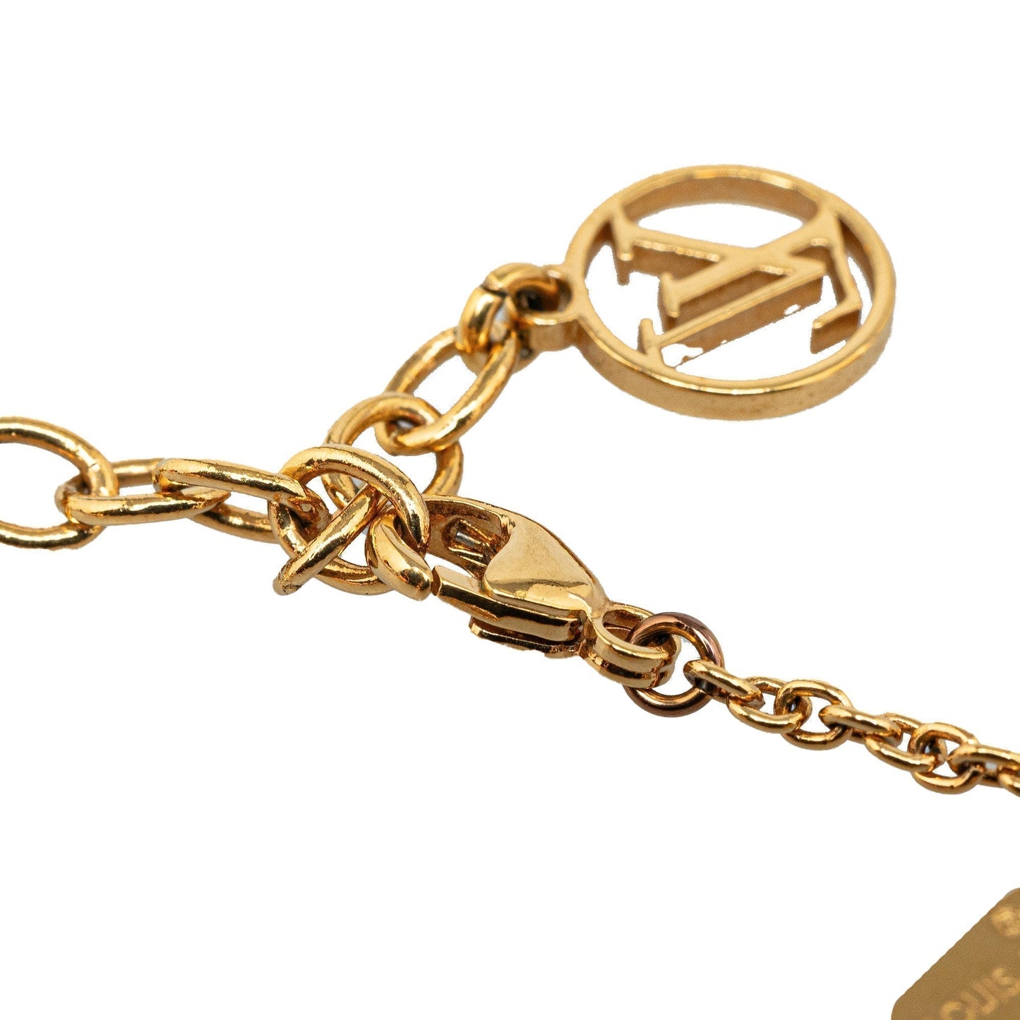 Gold Louis Vuitton Essential V Bracelet
