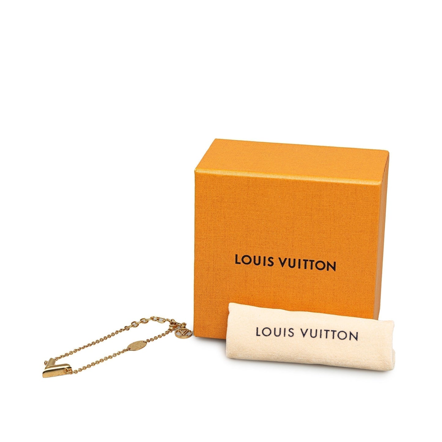 Gold Louis Vuitton Essential V Bracelet