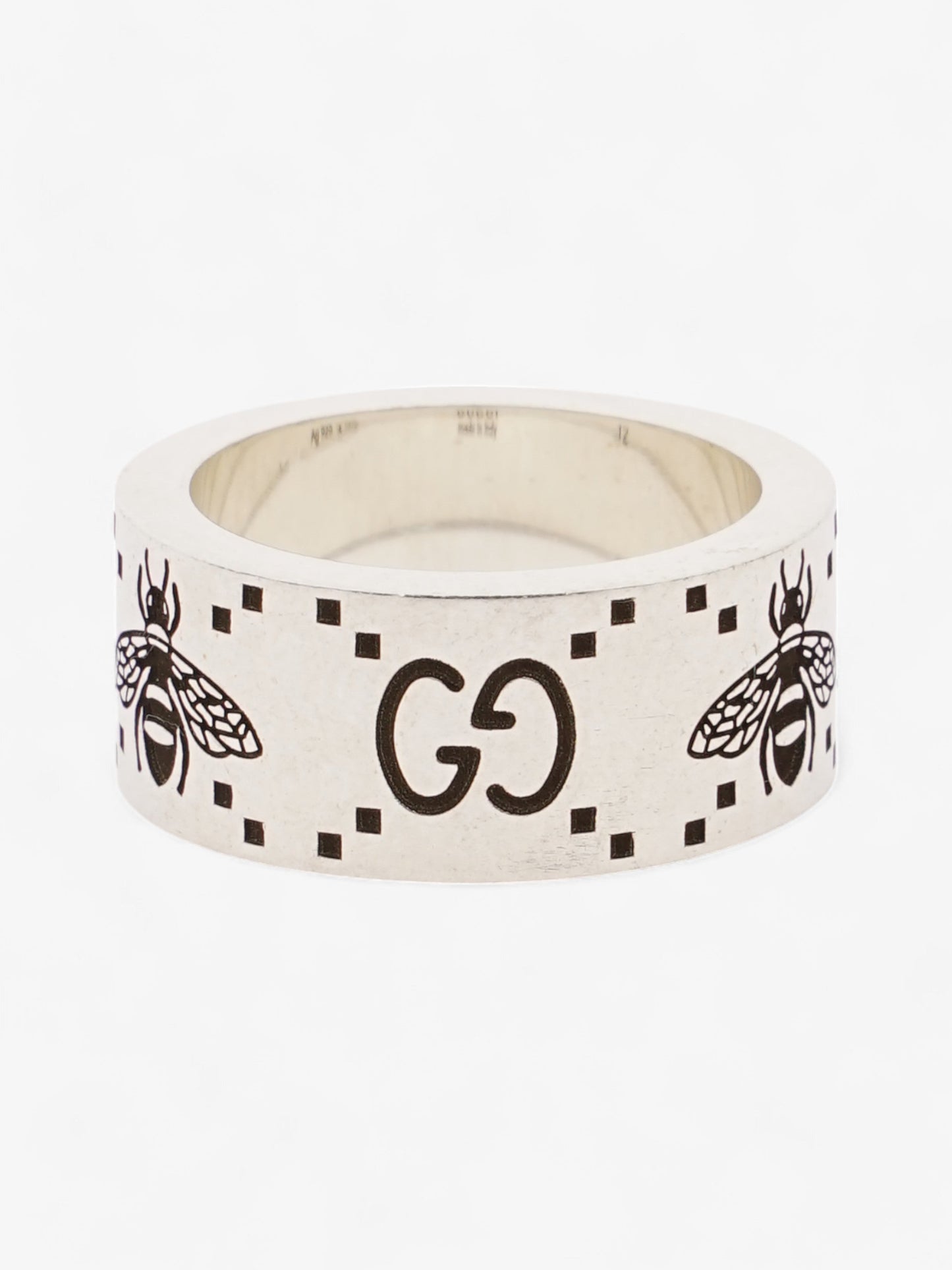 Gucci GG Signature Bee Ring Silver Silver Sterling 12 (52mm)