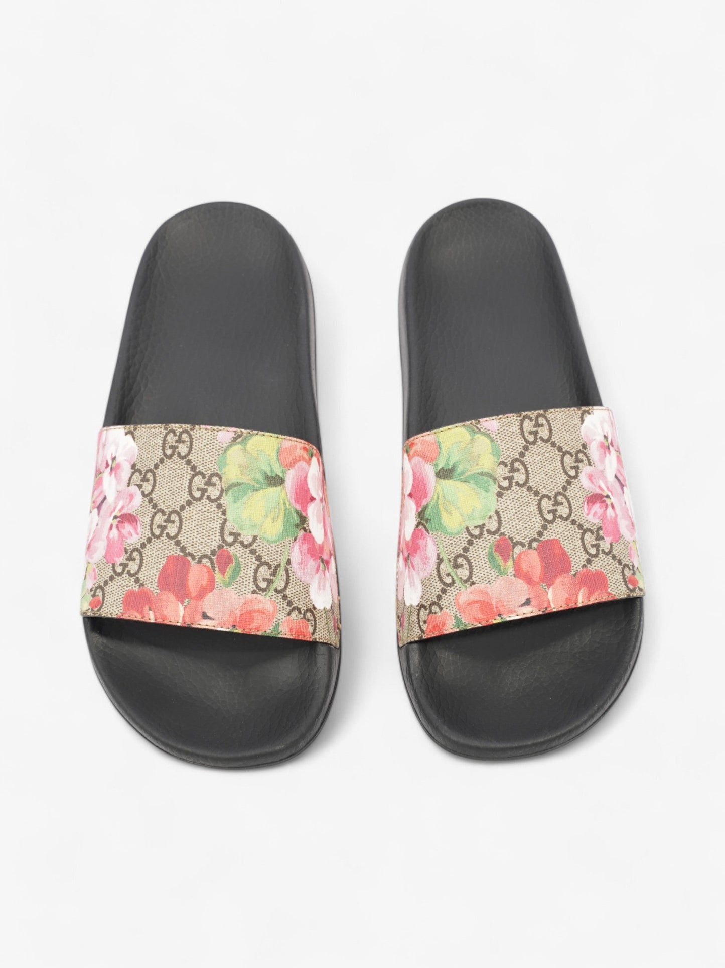 Gucci GG Floral Sliders Beige  / Floral Canvas EU 40 UK 7