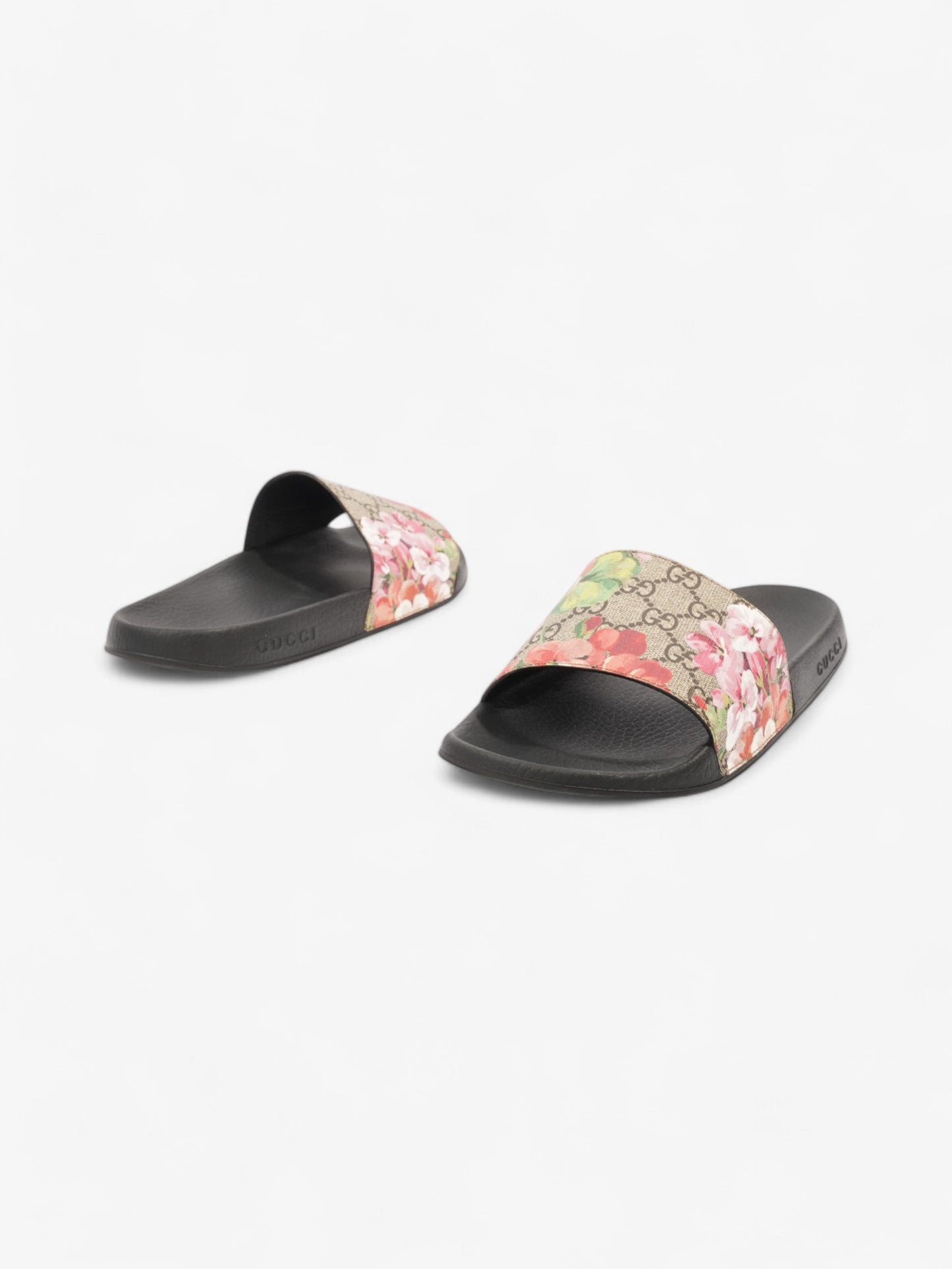 Gucci GG Floral Sliders Beige  / Floral Canvas EU 40 UK 7