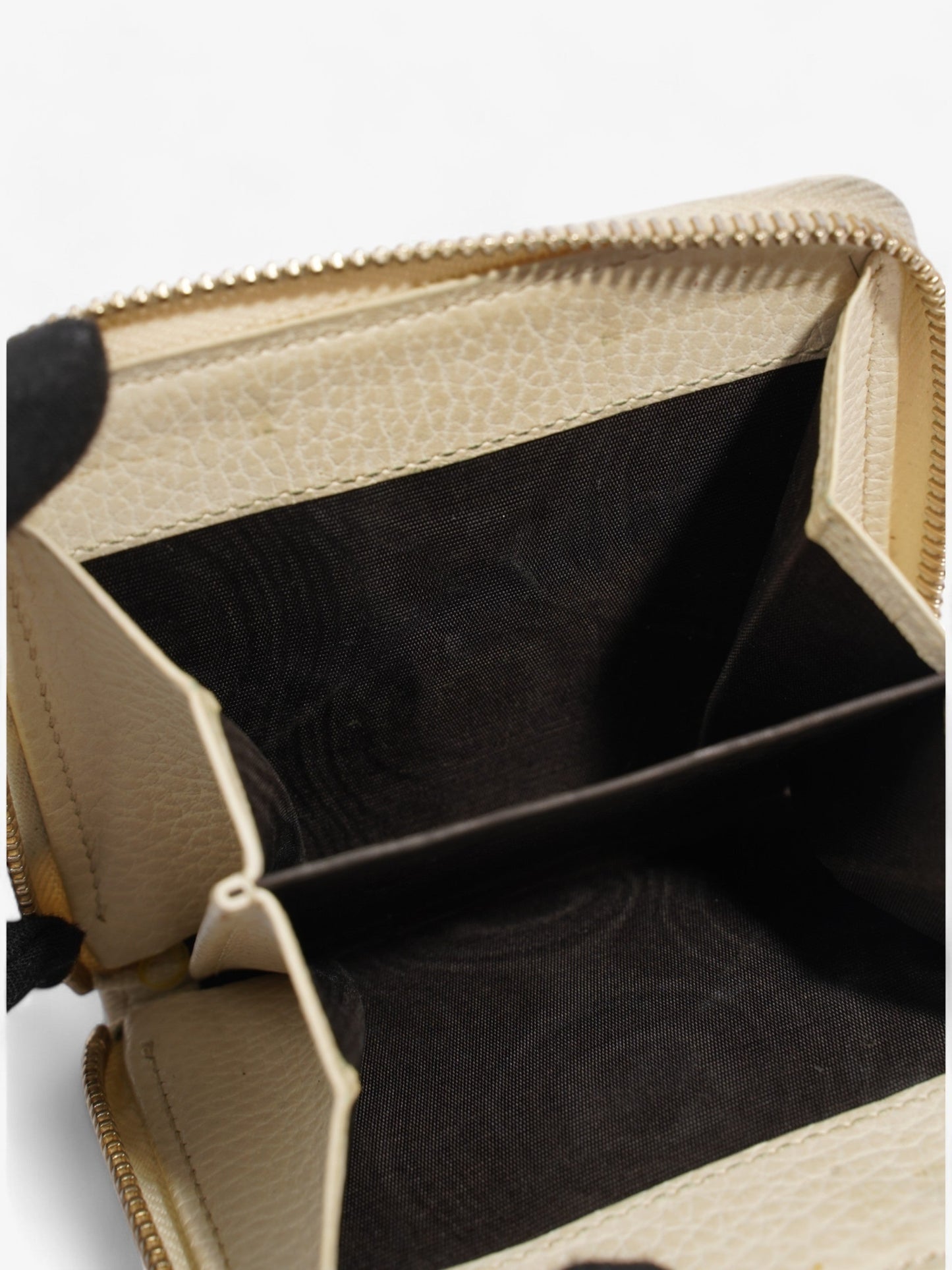 Gucci GG Bi-Fold Wallet Beige / White Canvas