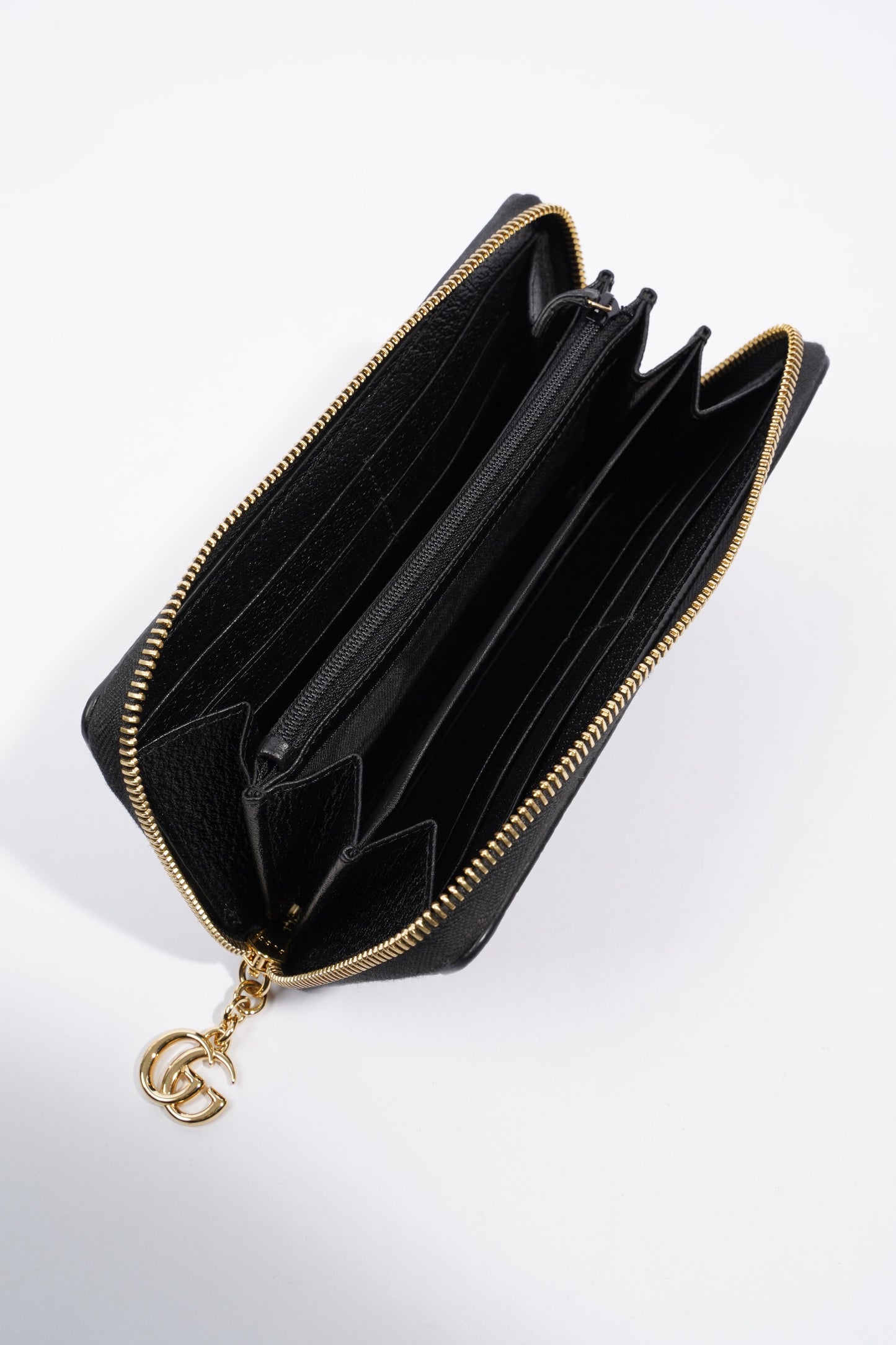 Gucci Ophidia Web Wallet Black / Red / Green Grained Leather