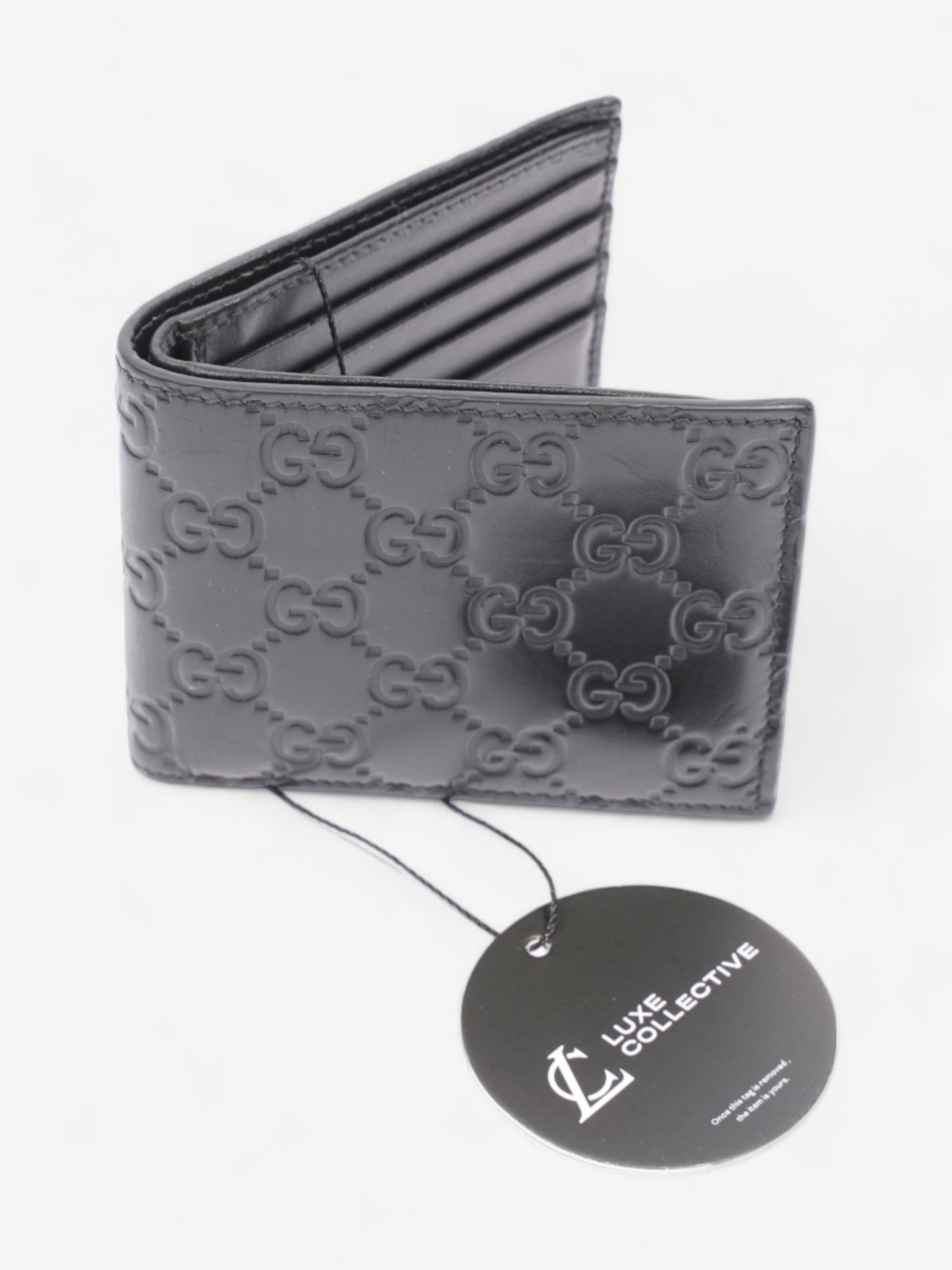 Gucci Signature Wallet Black Leather