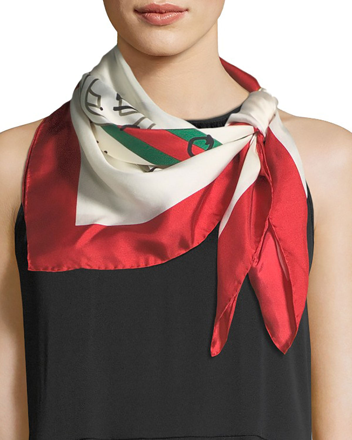 Gucci Future Foulard Scarf in White