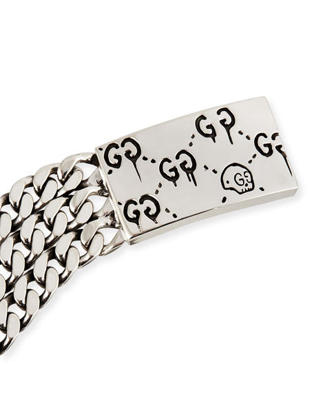Gucci Ghost Chain Bracelet in Sterling Silver