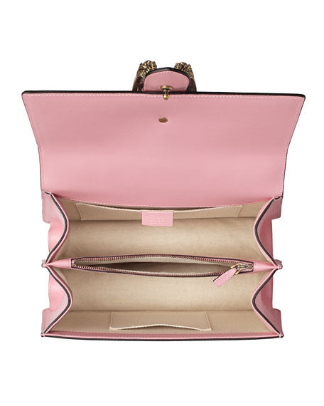 Gucci Dionysus Small Embroidered Floral Satchel Bag in Pink
