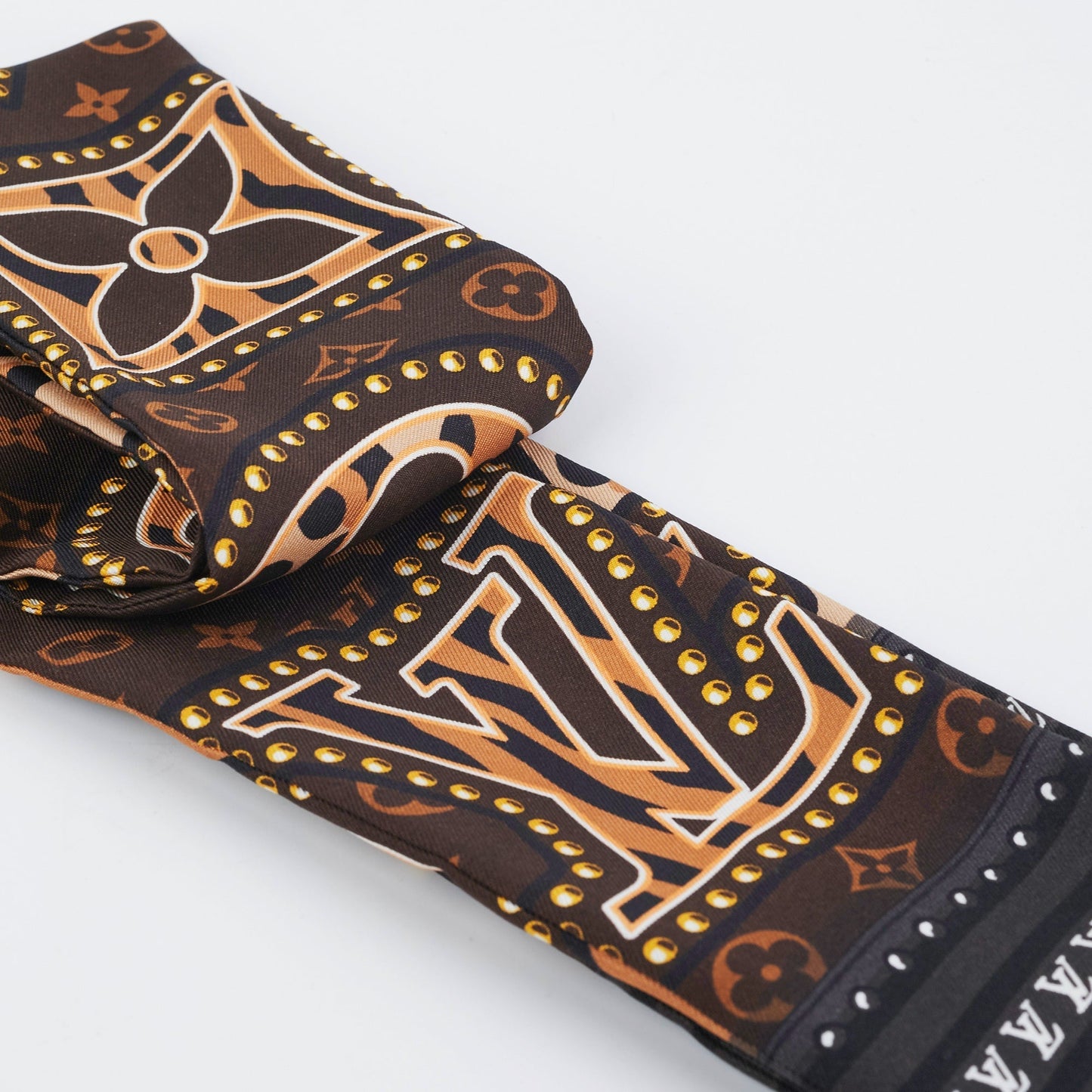 Louis Vuitton Brown Logo Bandeau
