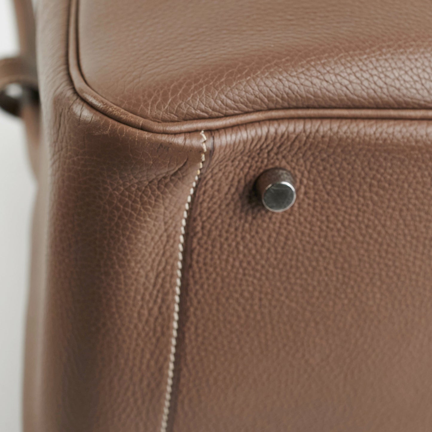 Hermes Lindy 34 Togo Etoupe Square K Stamp (2007)