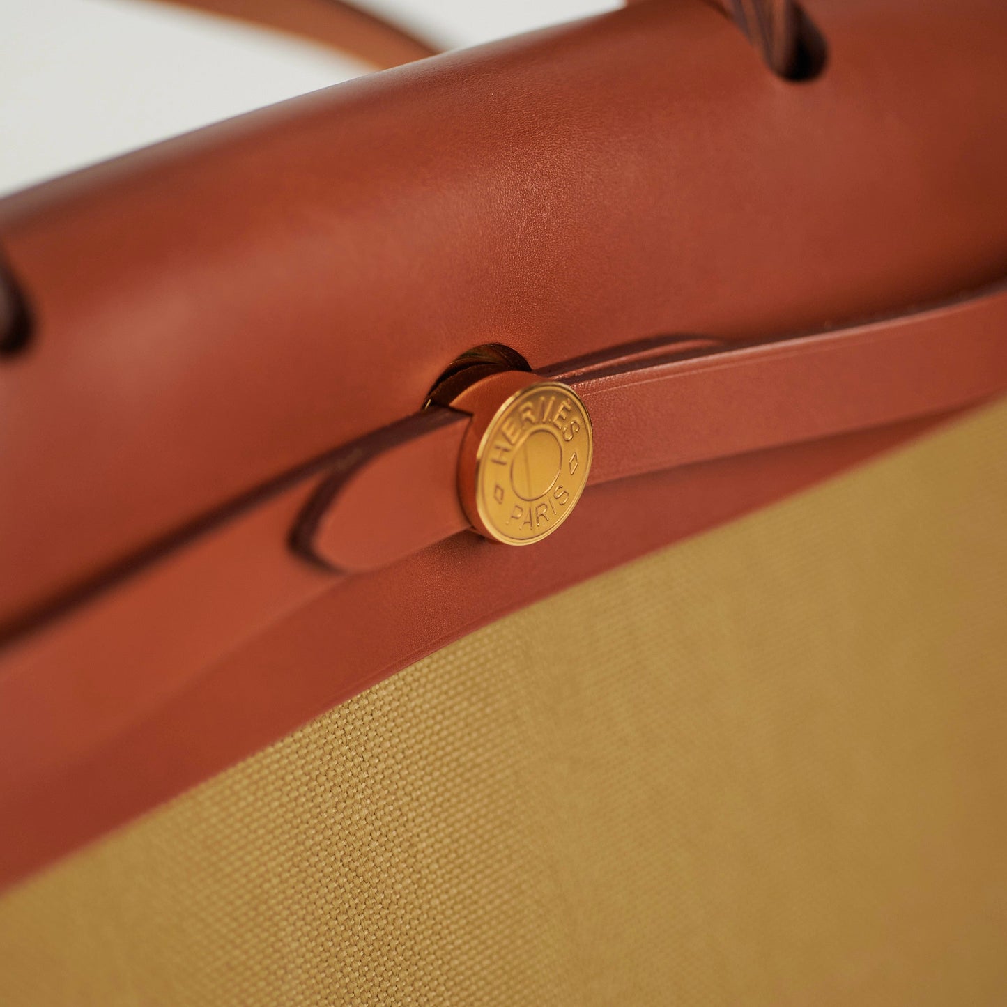 Hermes Herbag 31 Poussiere/Fauve Y stamp