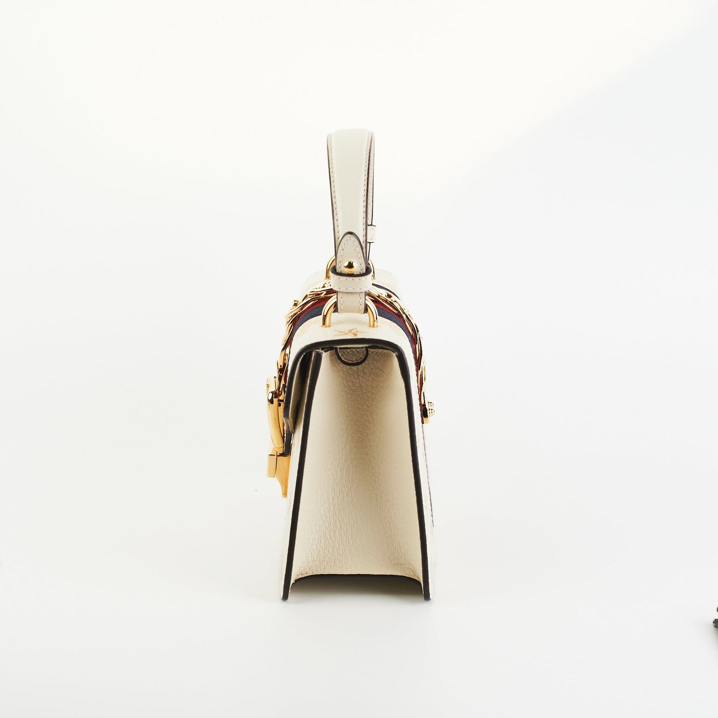Gucci Sylvie White Mini Top Handle Bag