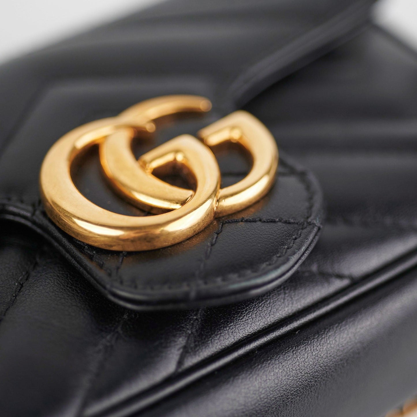 Gucci Black Super Mini Marmont