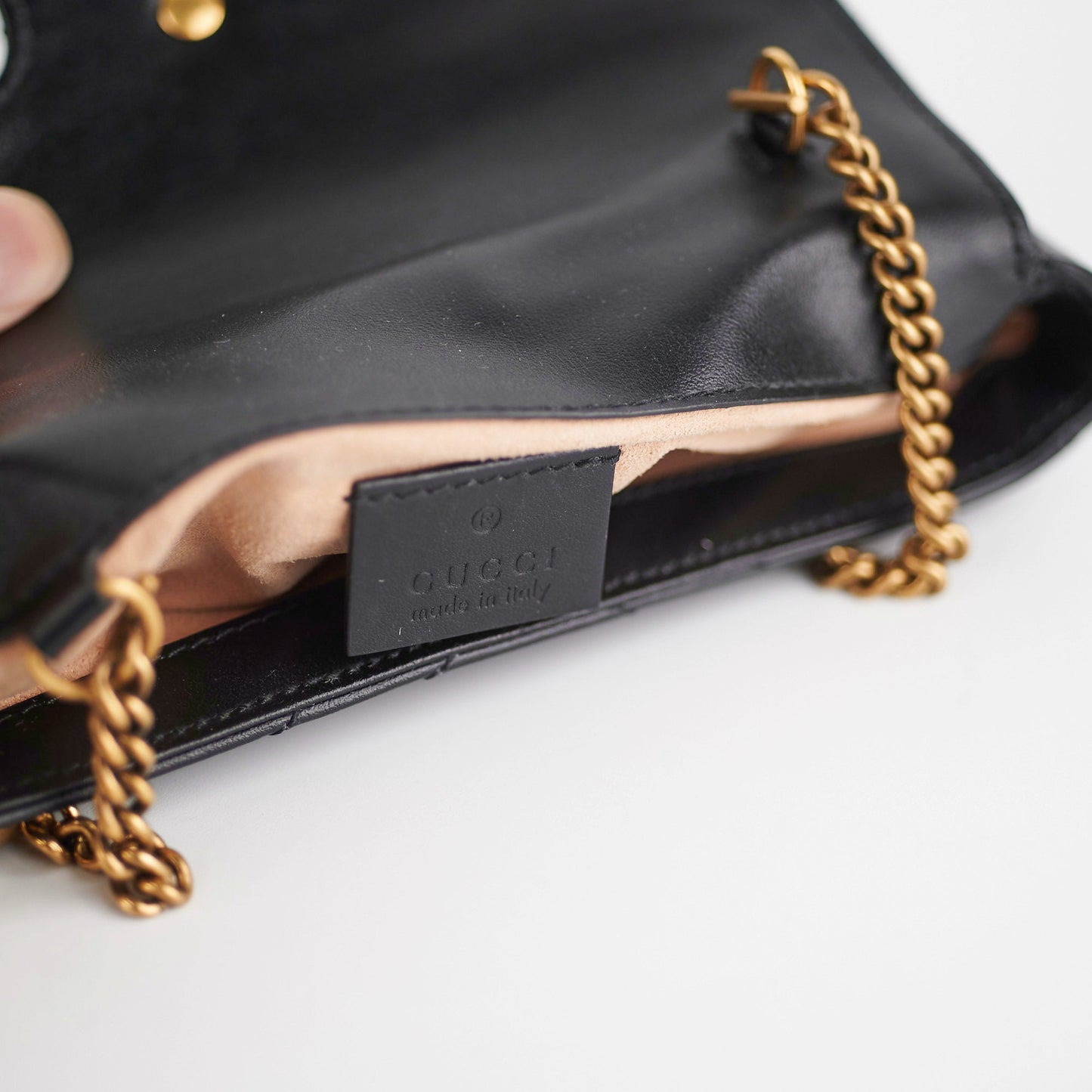 Gucci Black Super Mini Marmont
