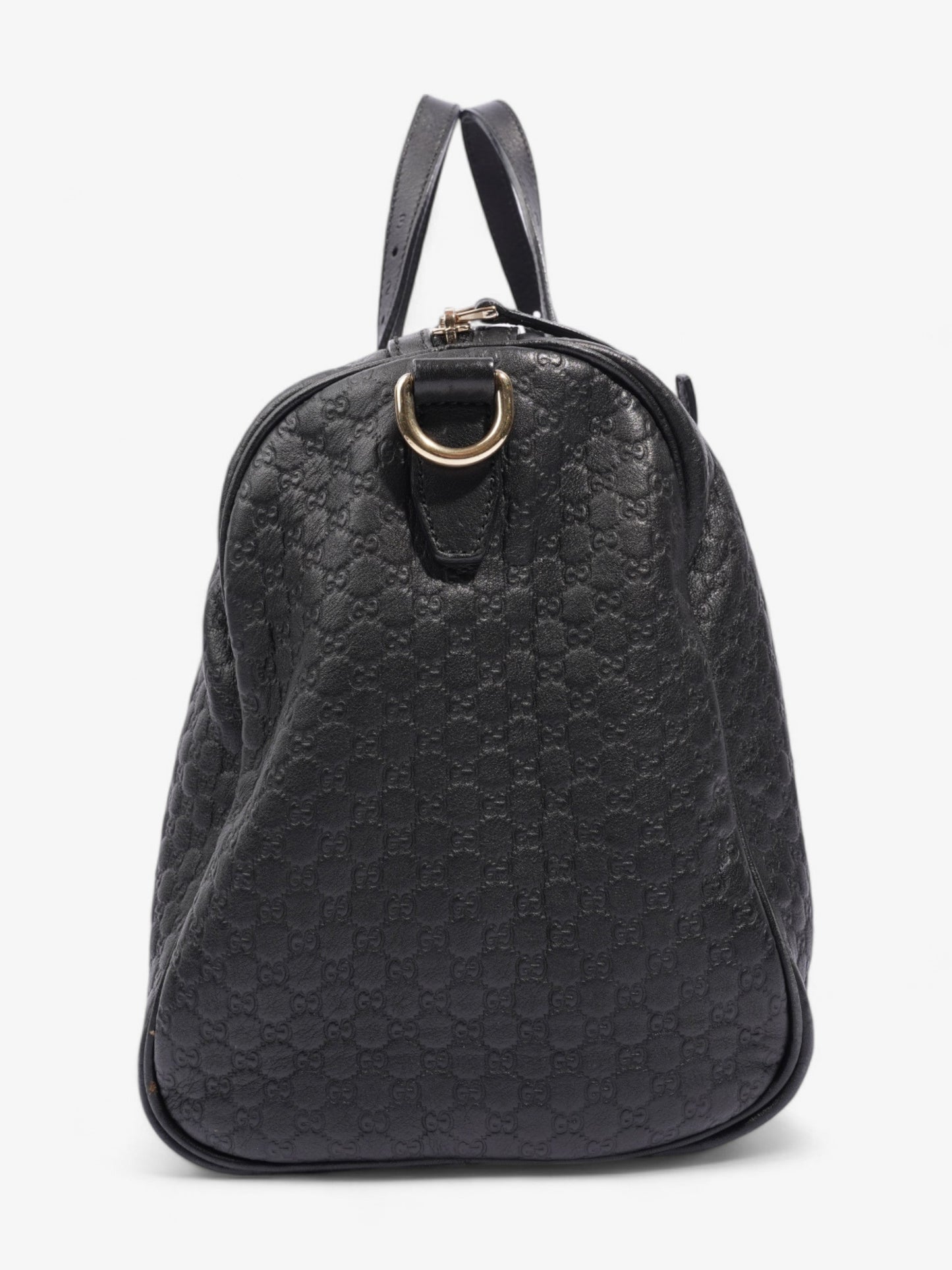 Gucci Boston Bag Microguccissima Black Leather