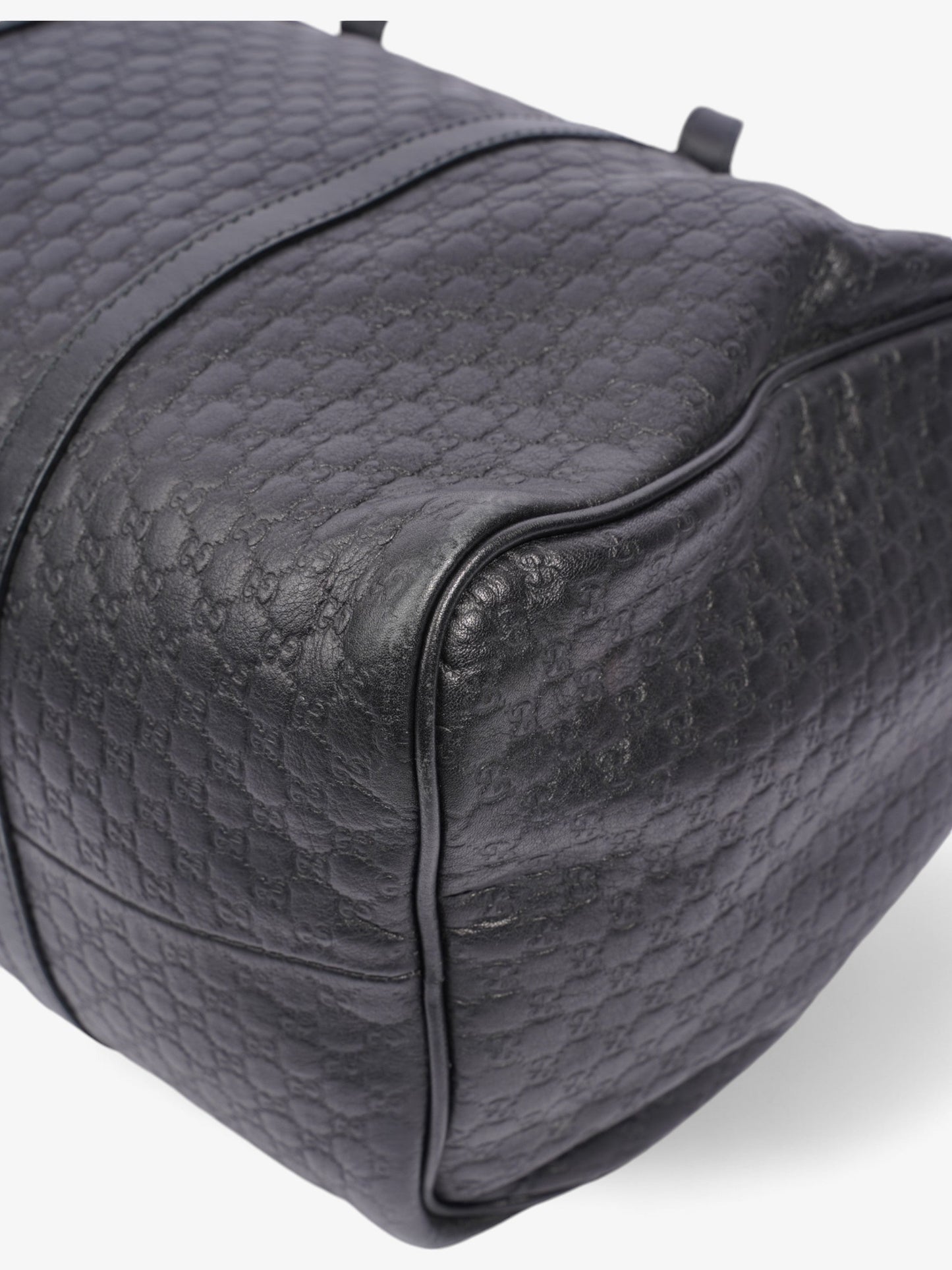 Gucci Boston Bag Microguccissima Black Leather