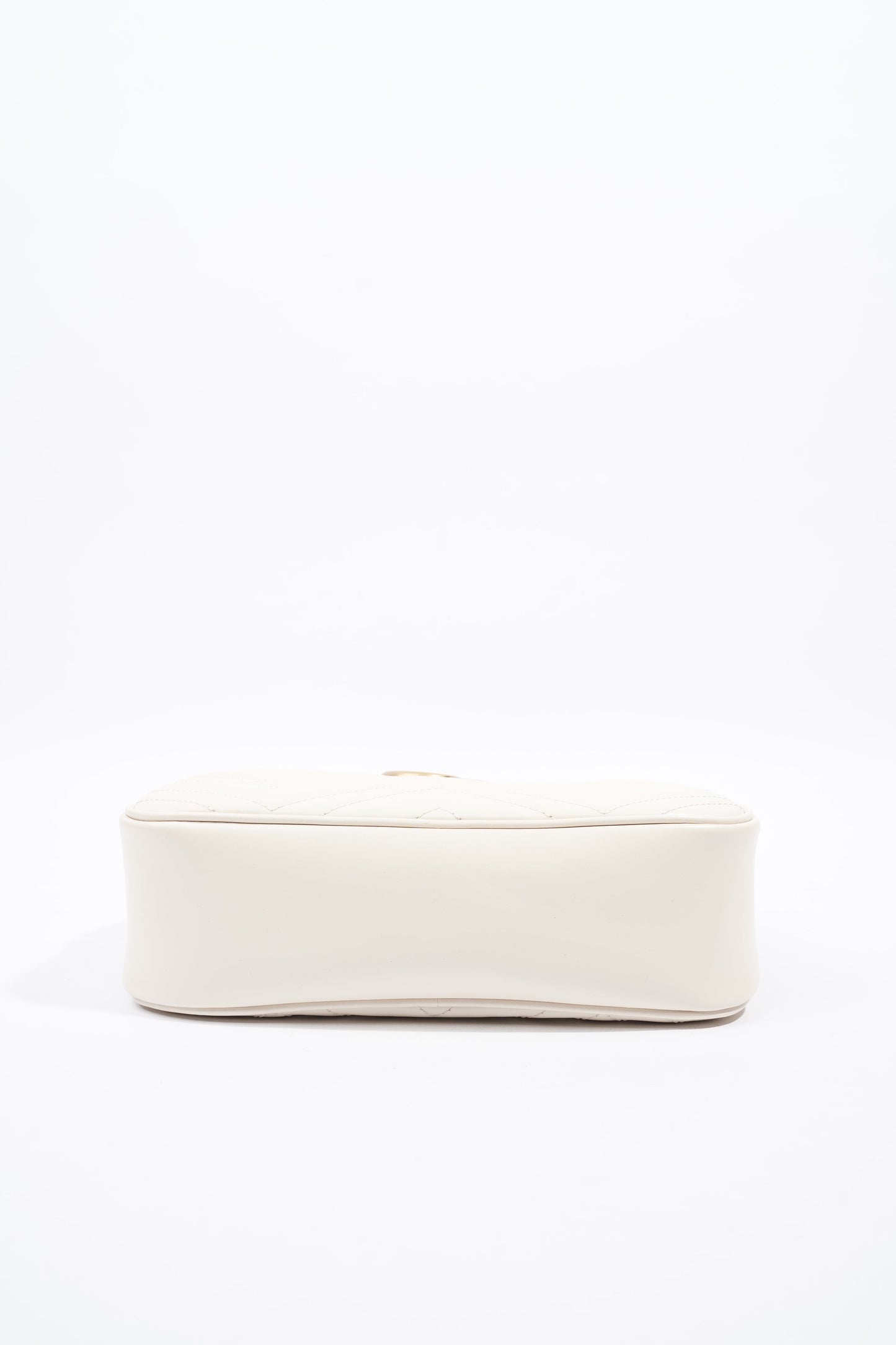 Gucci Marmont Zip White Matelasse Leather Small