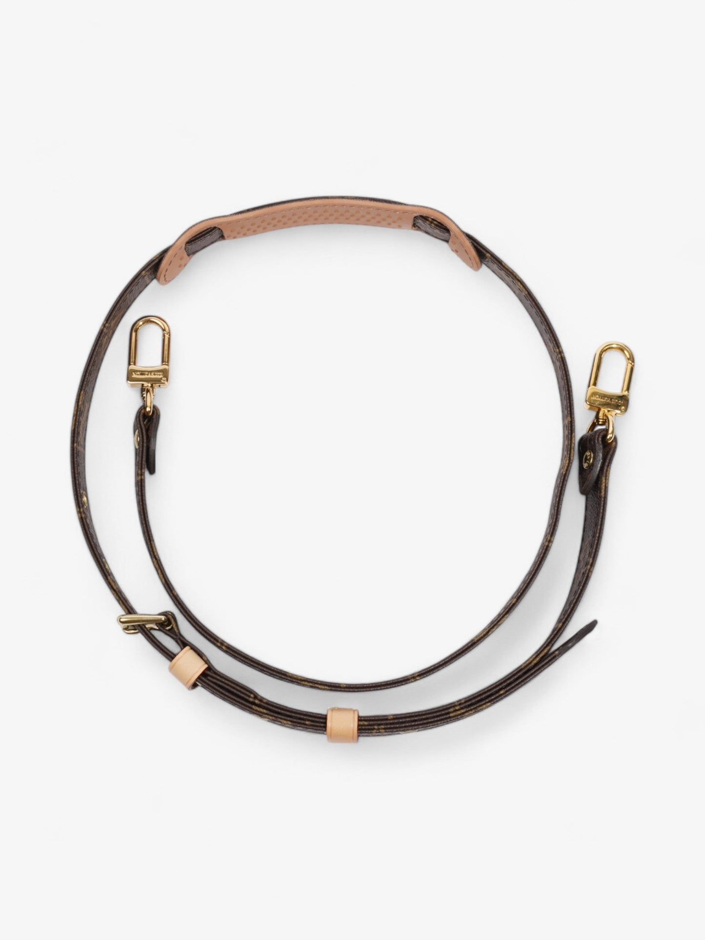 Louis Vuitton Bandoulière Bag Strap Monogram / Gold Coated Canvas