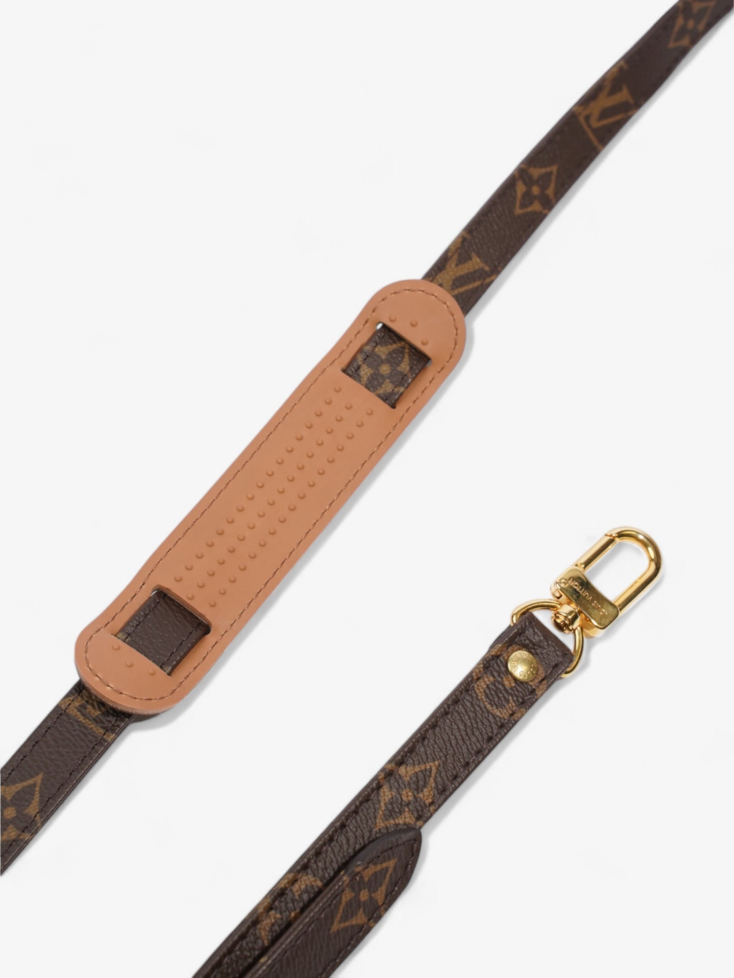 Louis Vuitton Bandoulière Bag Strap Monogram / Gold Coated Canvas