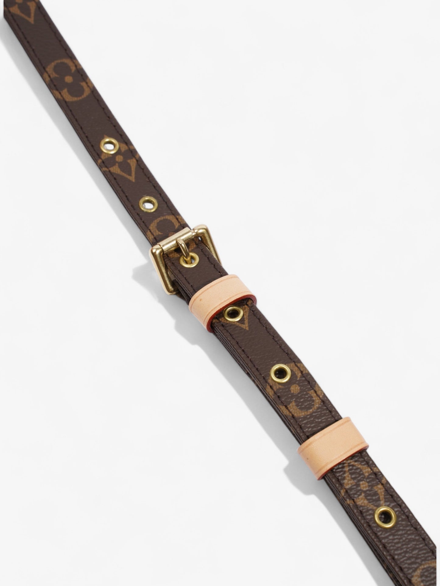 Louis Vuitton Bandoulière Bag Strap Monogram / Gold Coated Canvas