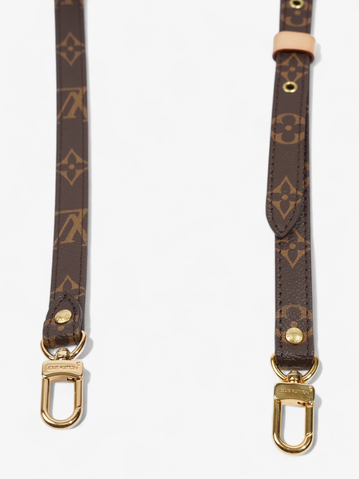Louis Vuitton Bandoulière Bag Strap Monogram / Gold Coated Canvas