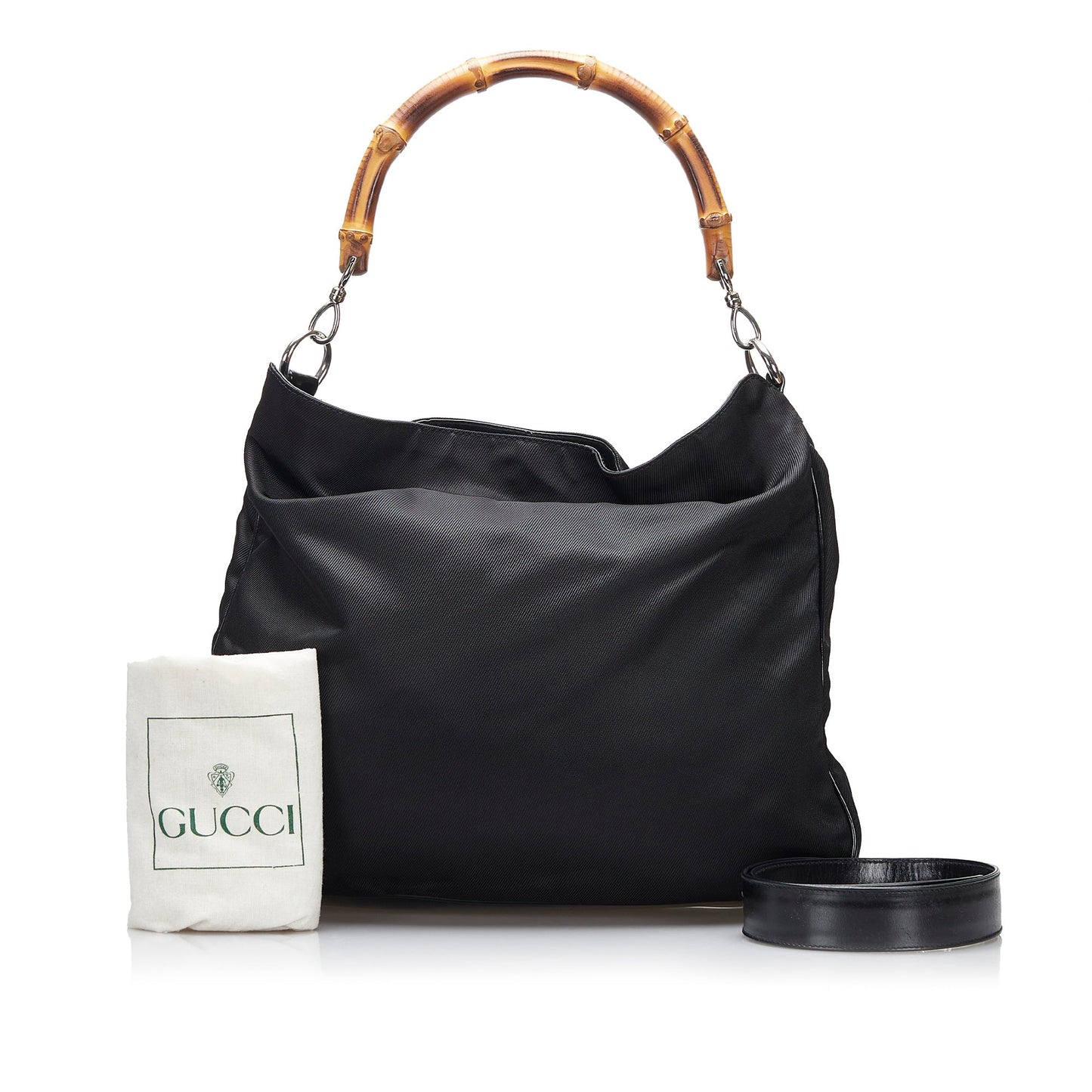 Gucci Bamboo Nylon Satchel