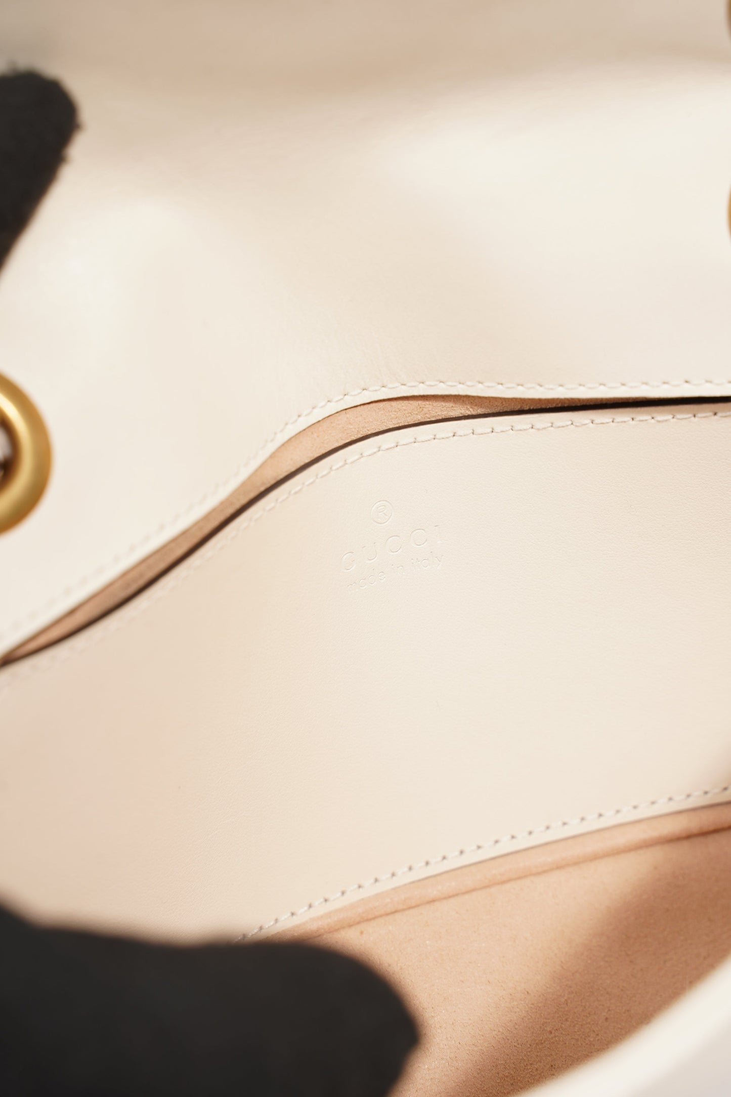Gucci Marmont Flap White Matelasse Leather Mini