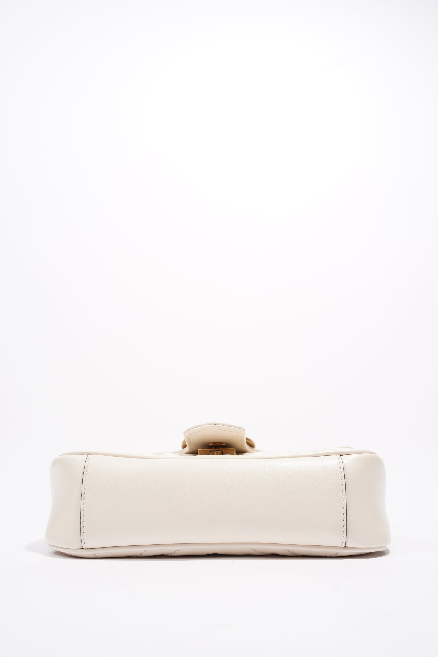 Gucci Marmont Flap White Matelasse Leather Mini