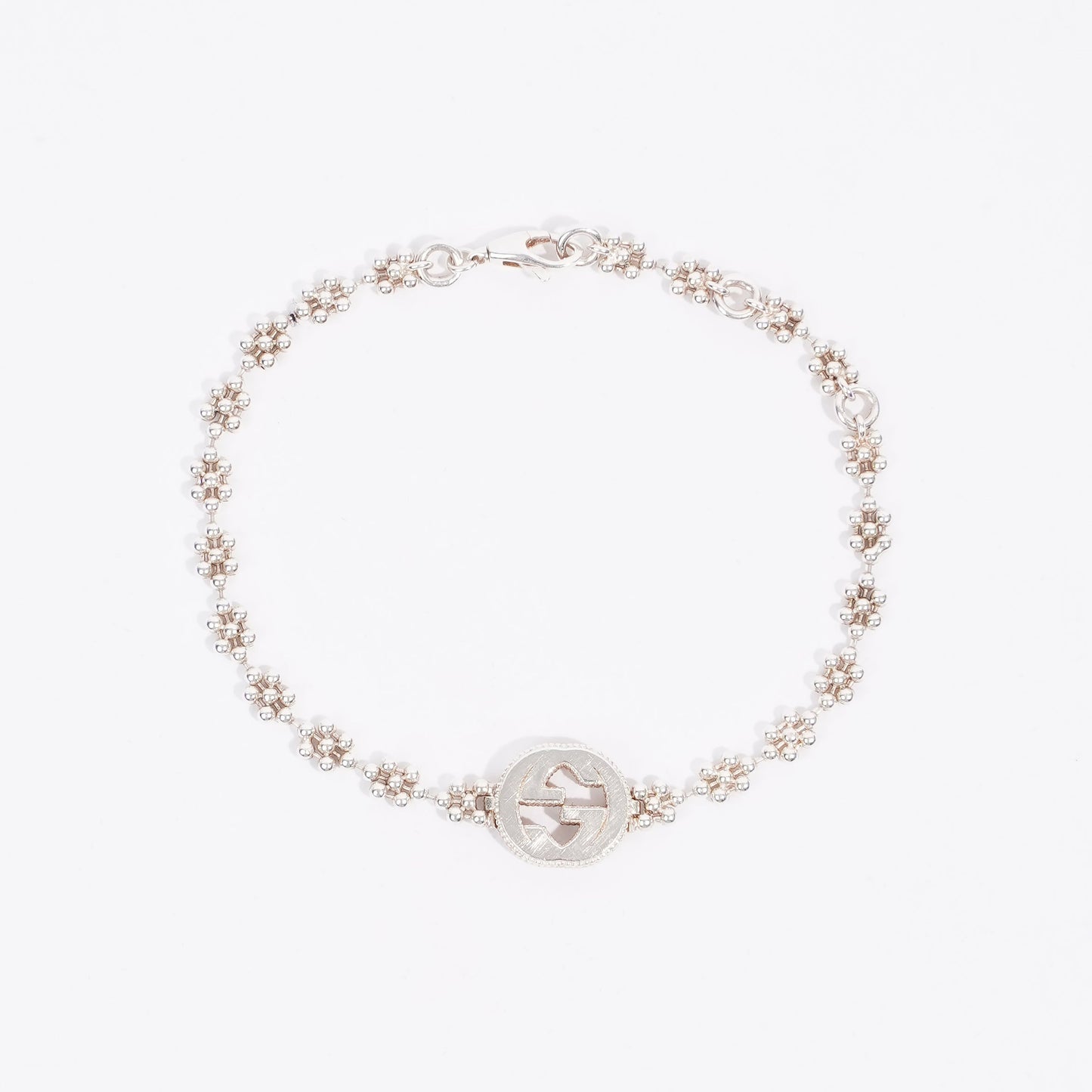 Gucci Interlocking G Bracelet Silver Silver Sterling 19cm