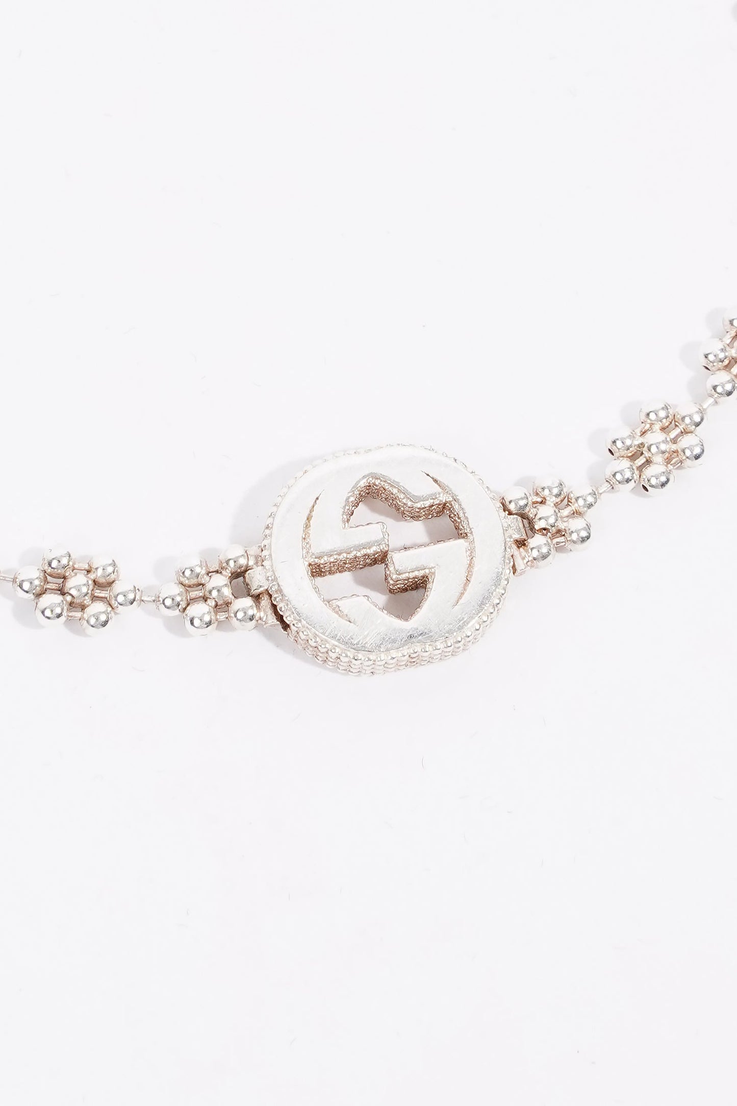 Gucci Interlocking G Bracelet Silver Silver Sterling 19cm