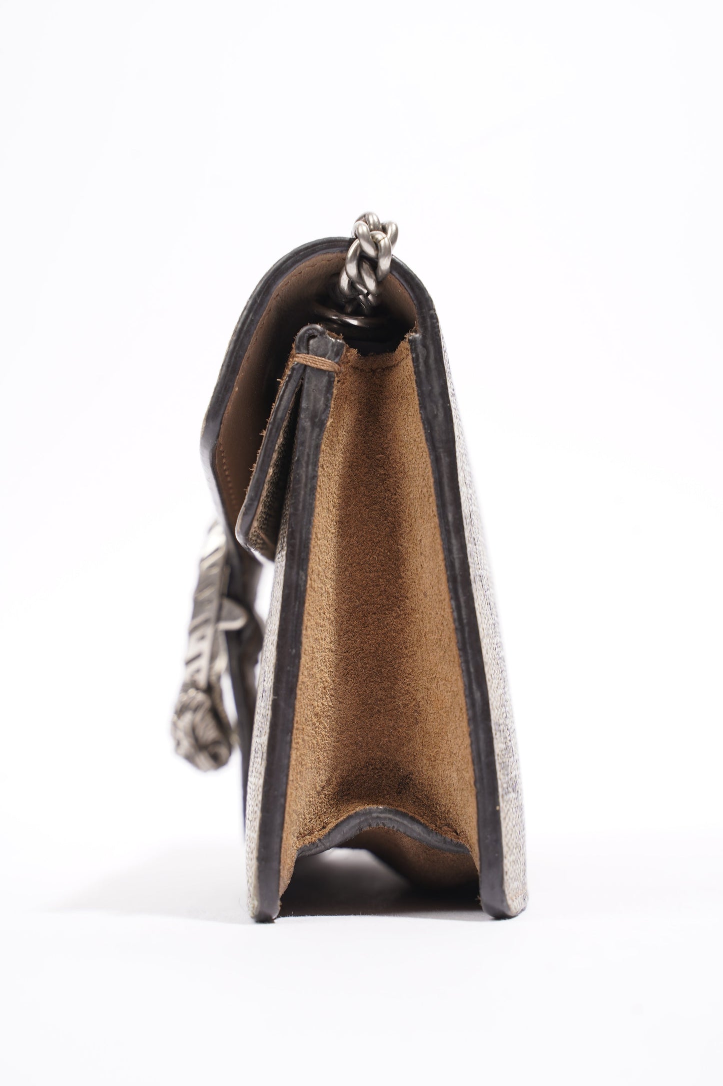 Gucci Dionysus Super Mini Chain Beige And Ebony GG Supreme Coated Canvas