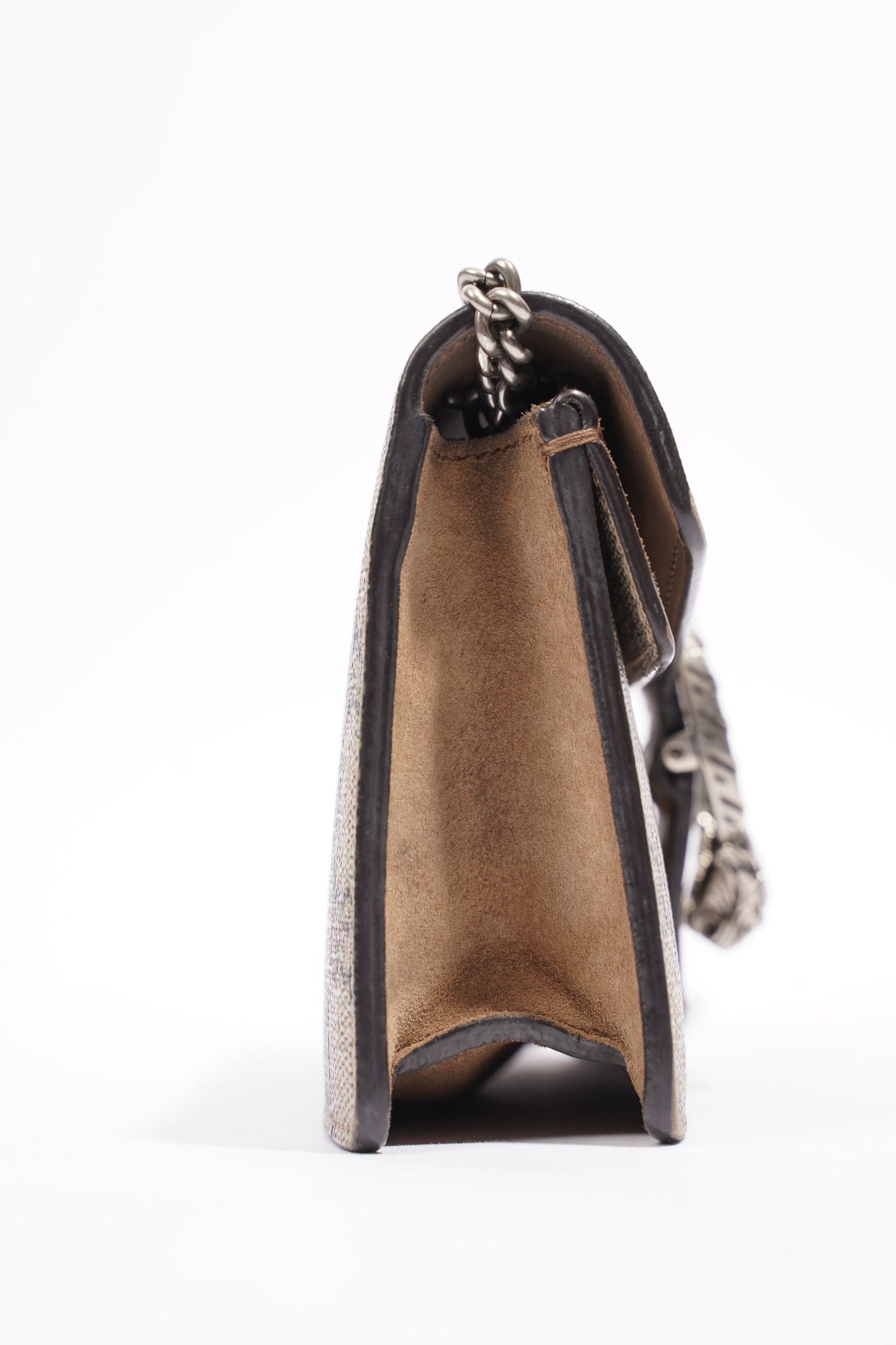 Gucci Dionysus Super Mini Chain Beige And Ebony GG Supreme Coated Canvas