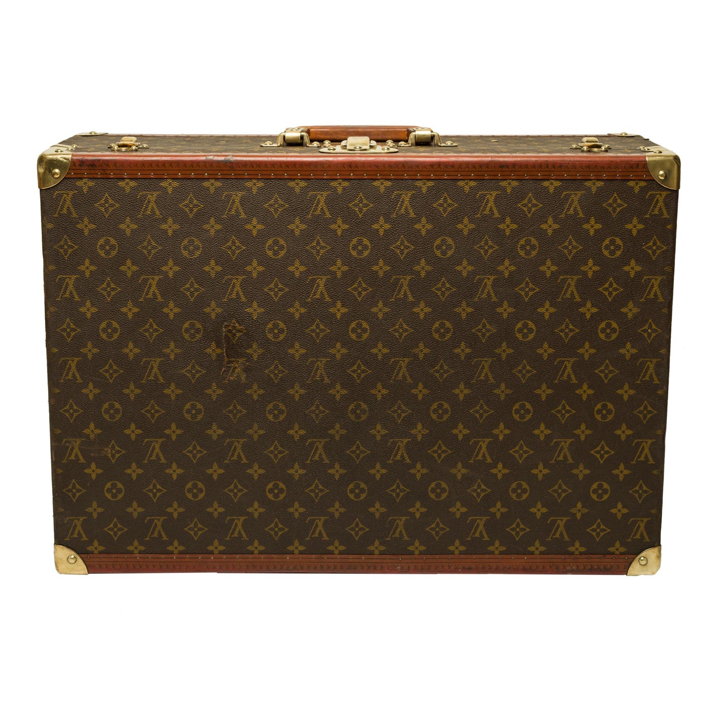LOUIS VUITTON Customized Bisten 60 Dog Kennel for small dog in brown canvas