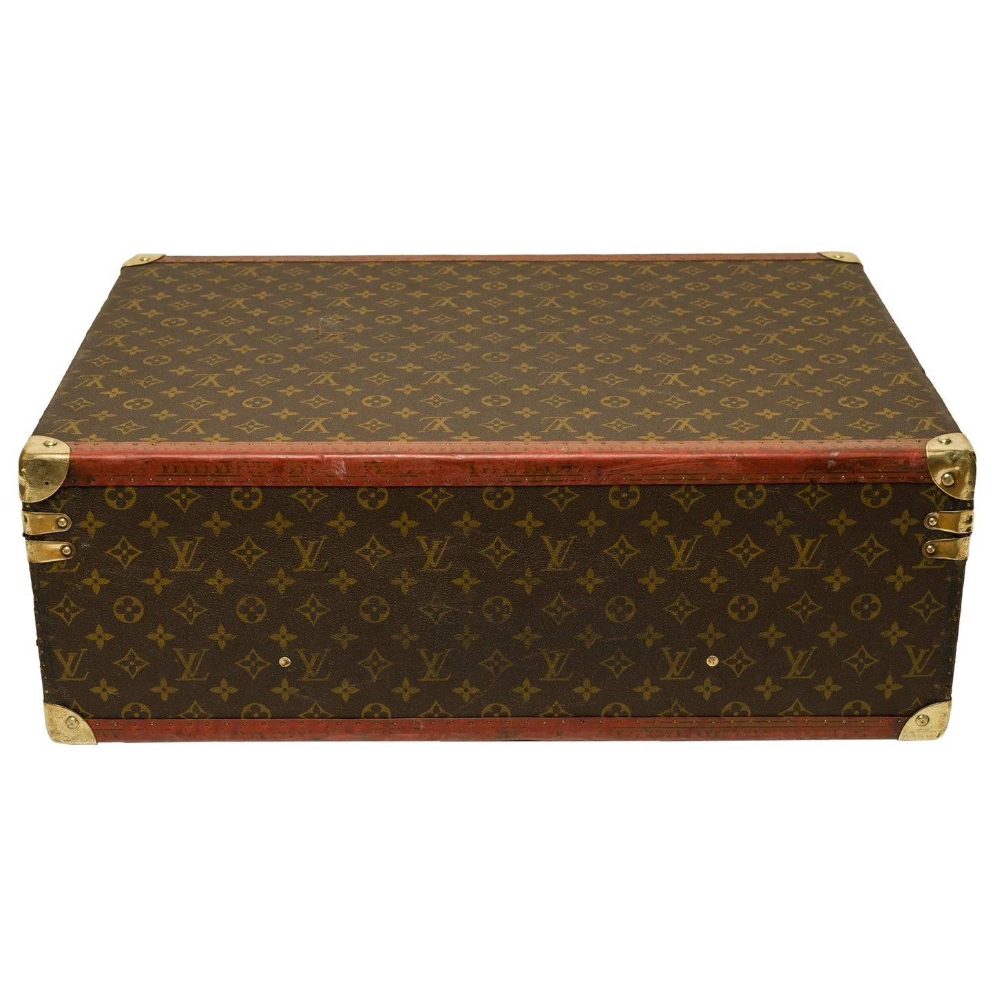 LOUIS VUITTON Customized Bisten 60 Dog Kennel for small dog in brown canvas