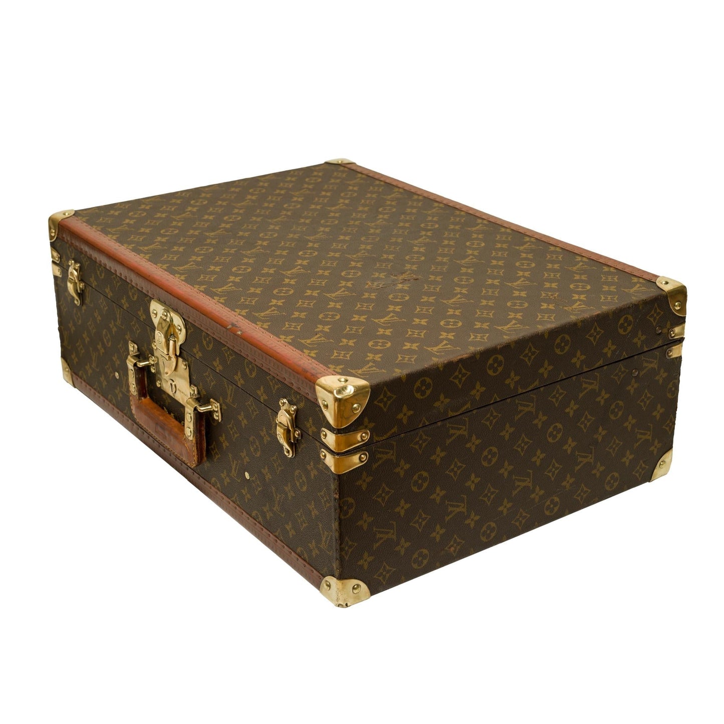 LOUIS VUITTON Customized Bisten 60 Dog Kennel for small dog in brown canvas