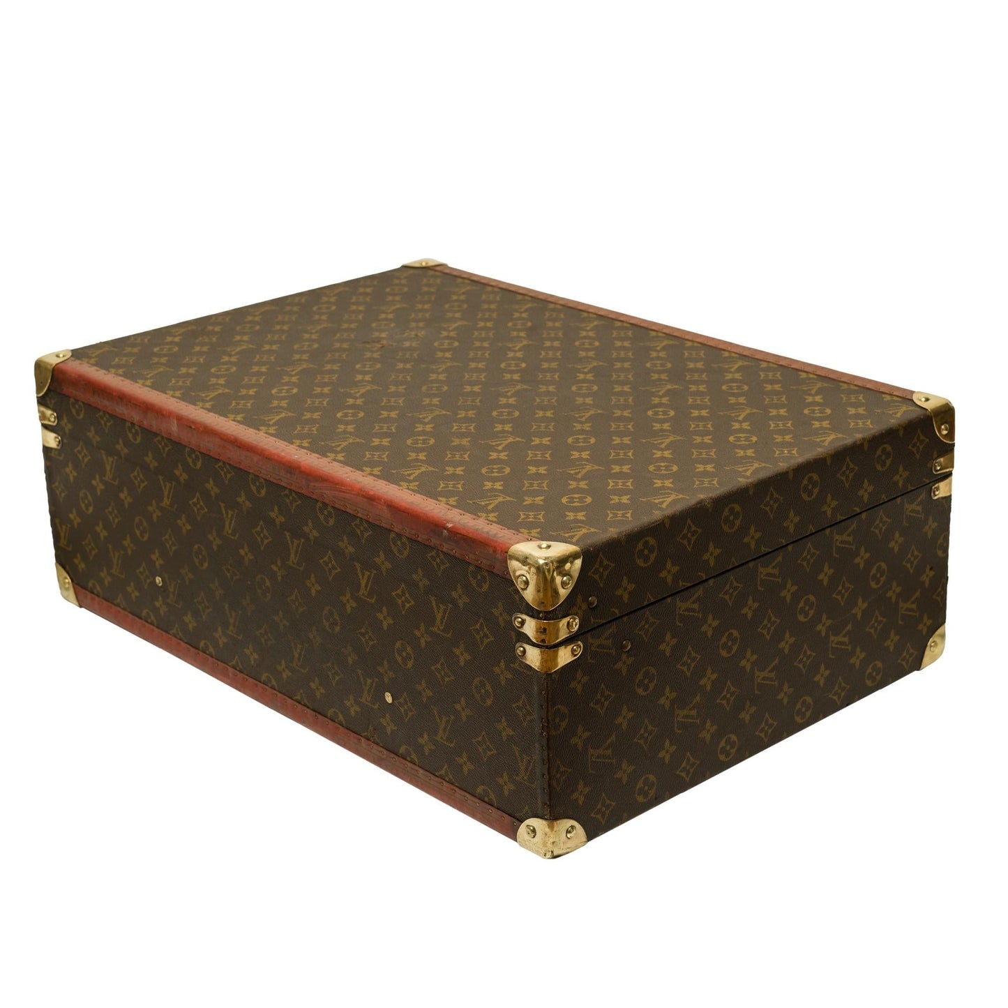 LOUIS VUITTON Customized Bisten 60 Dog Kennel for small dog in brown canvas