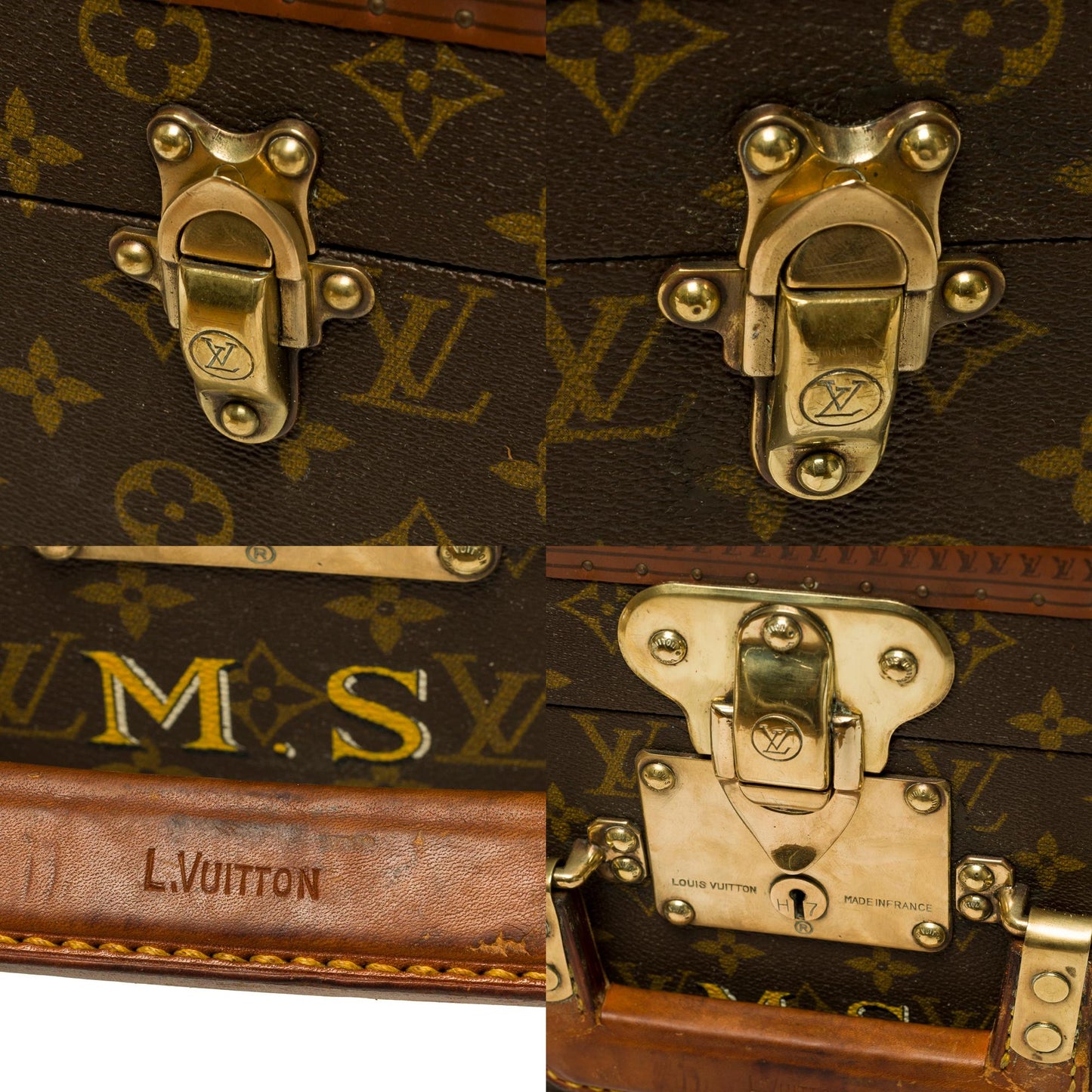 LOUIS VUITTON Customized Bisten 60 Dog Kennel for small dog in brown canvas