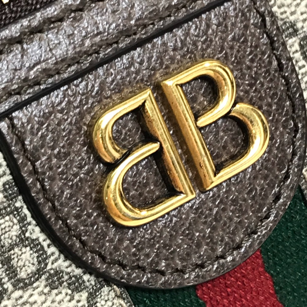 GUCCI Shoulder Bag 680128 GG Supreme Canvas Beige x brown GG BB logo Hacker camera bag Women Secondhand