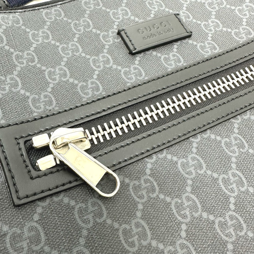 GUCCI Shoulder Bag 474137 GG Supreme Canvas black Bag GG Messenger mens Used