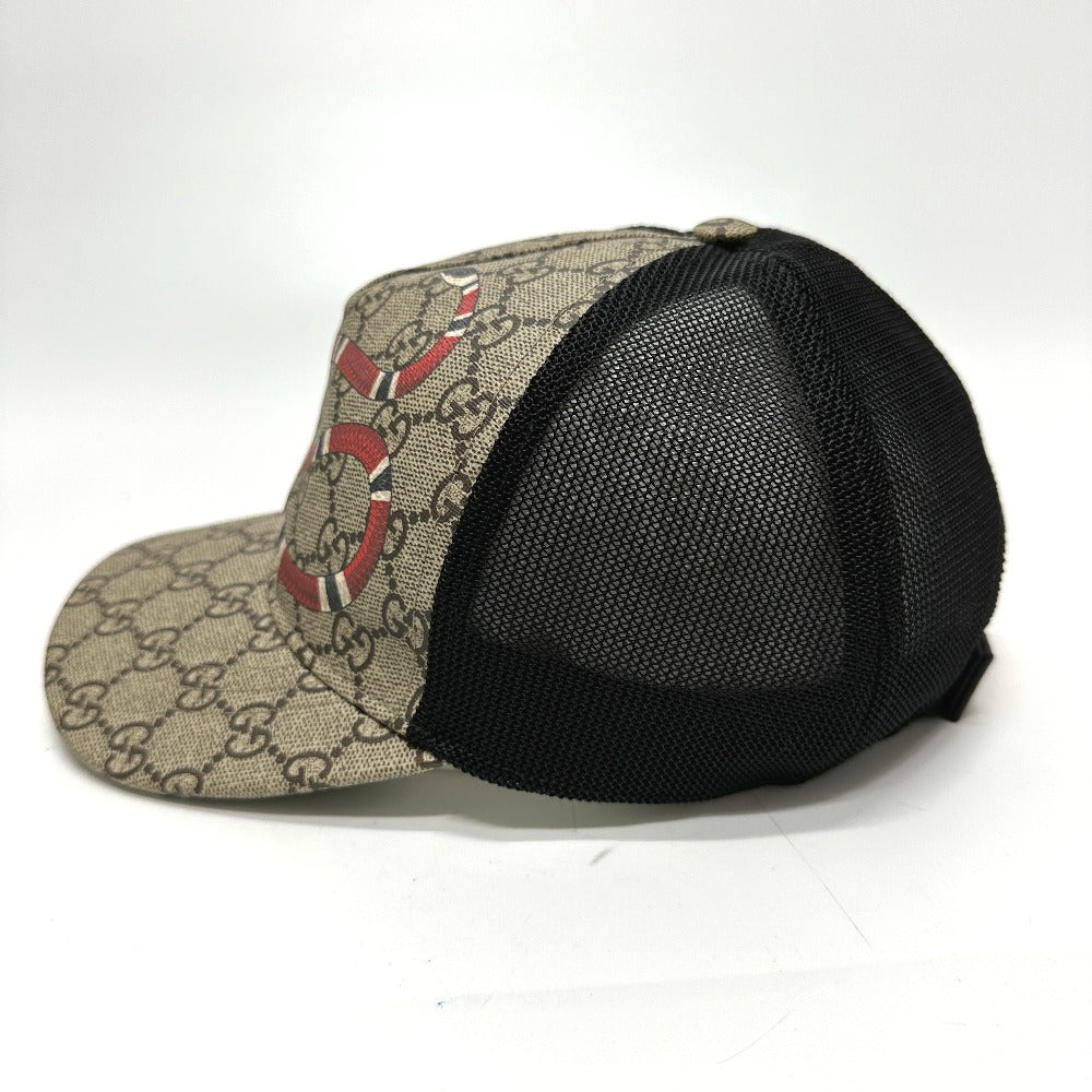 GUCCI cap 426887 GG Supreme Canvas beige Print GG mens 58 Used
