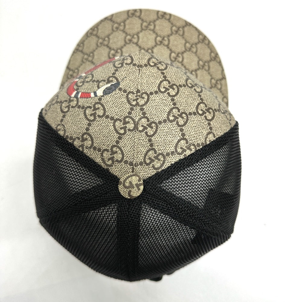 GUCCI cap 426887 GG Supreme Canvas beige Print GG mens 58 Used