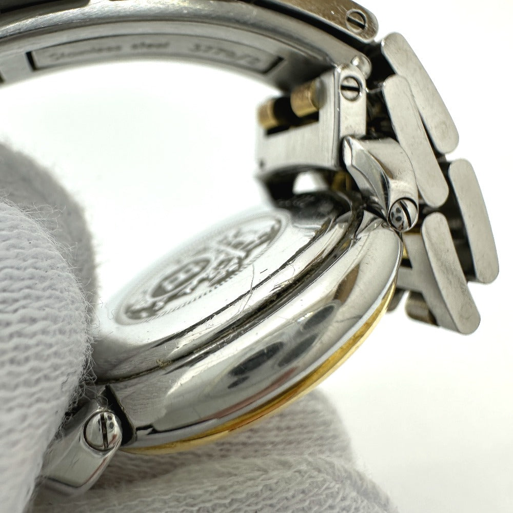 HERMES Watches Quartz PU2.220 Stainless Steel/Gold Plated Silver / Gold Pullman Women Used