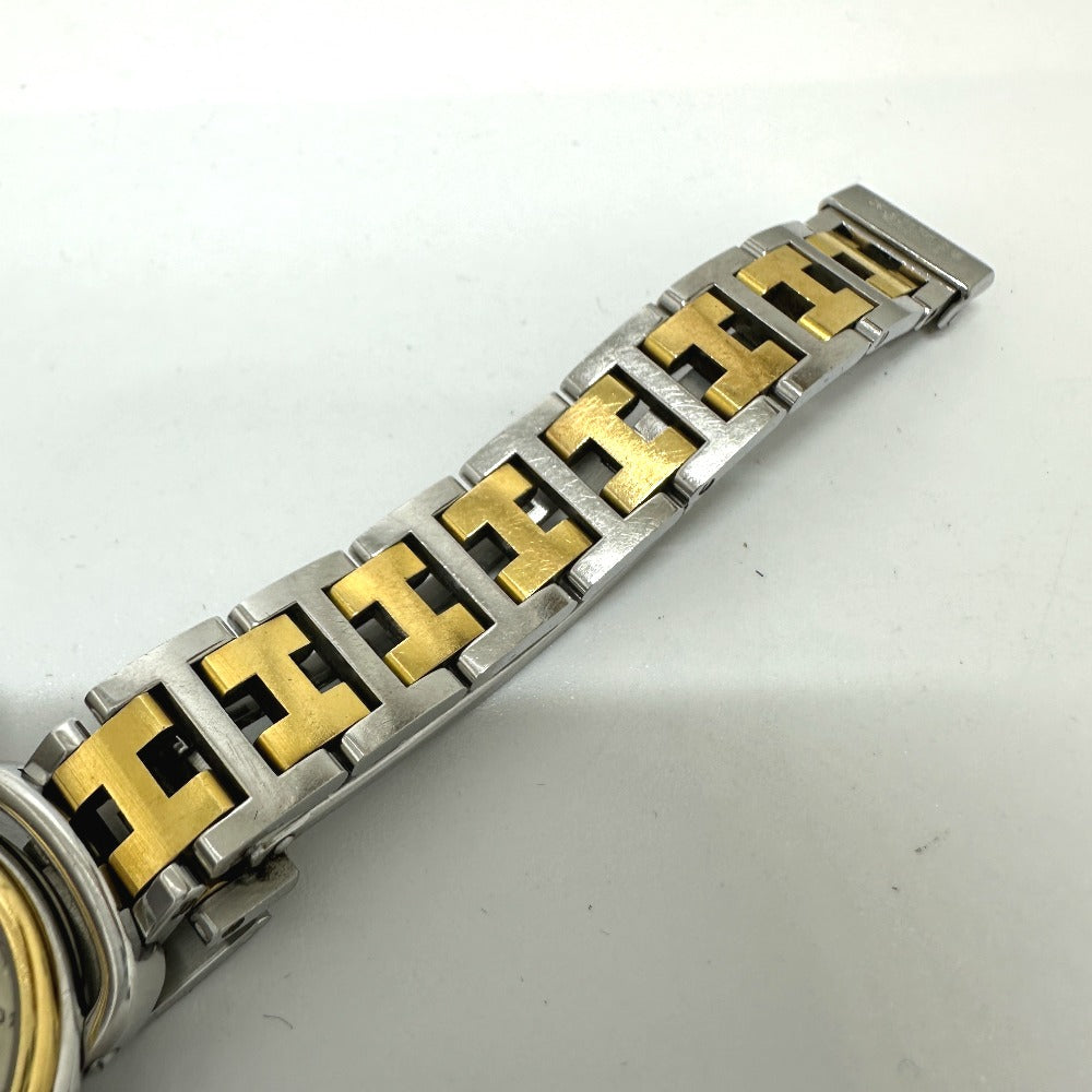 HERMES Watches Quartz PU2.220 Stainless Steel/Gold Plated Silver / Gold Pullman Women Used