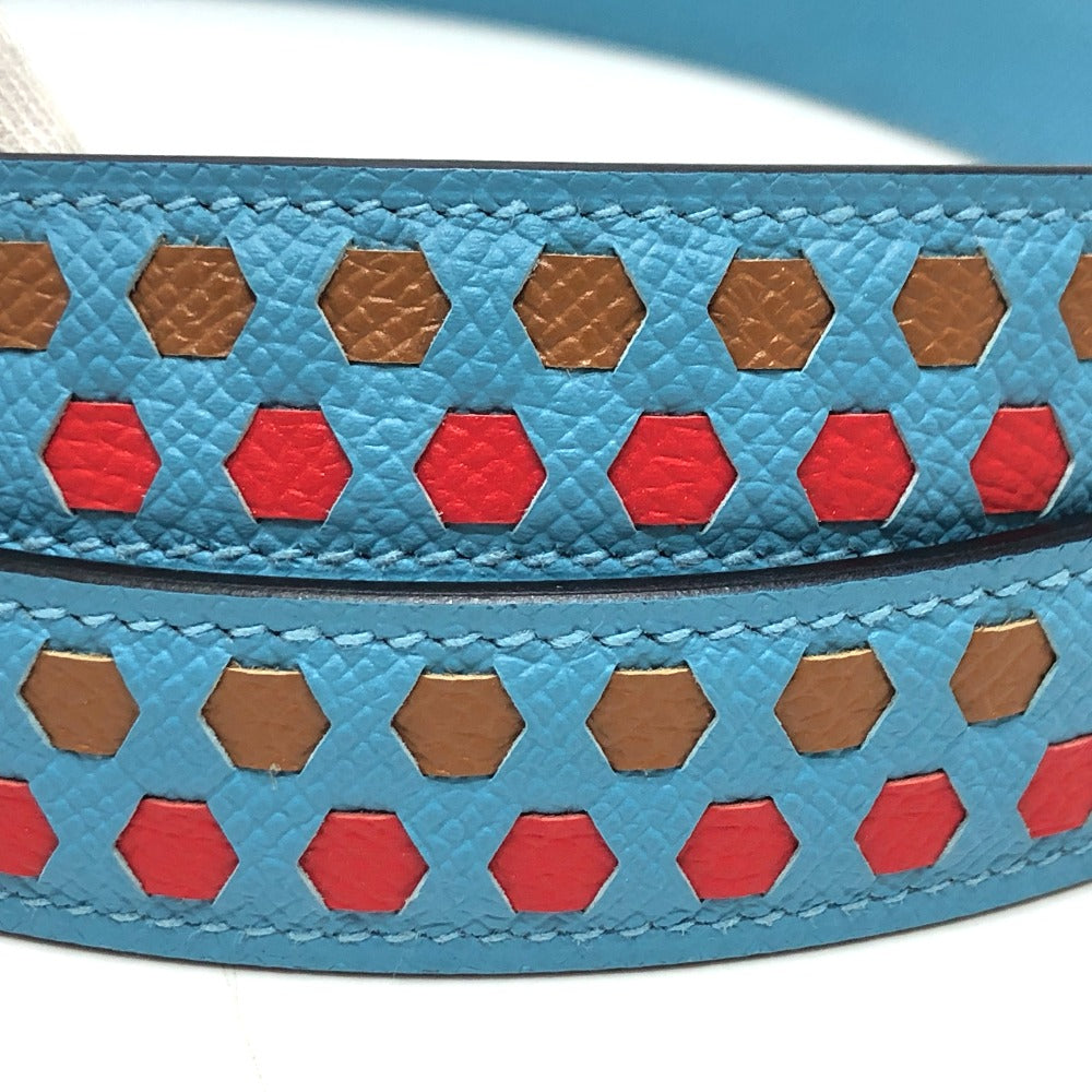 HERMES Shoulder strap Epsom blue bandouliere