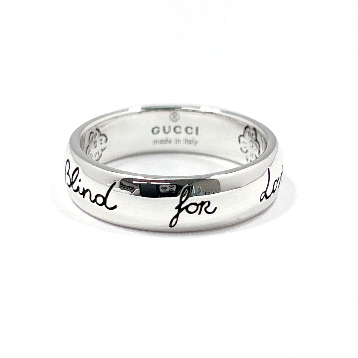 GUCCI Ring Silver925 Silver Blind for Love Women Used