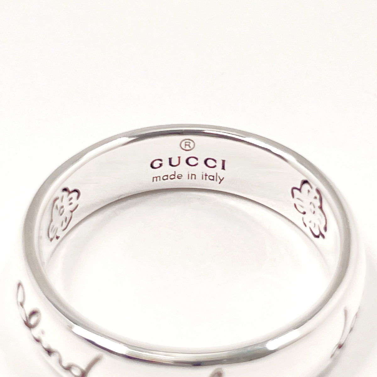 GUCCI Ring Silver925 Silver Blind for Love Women Used