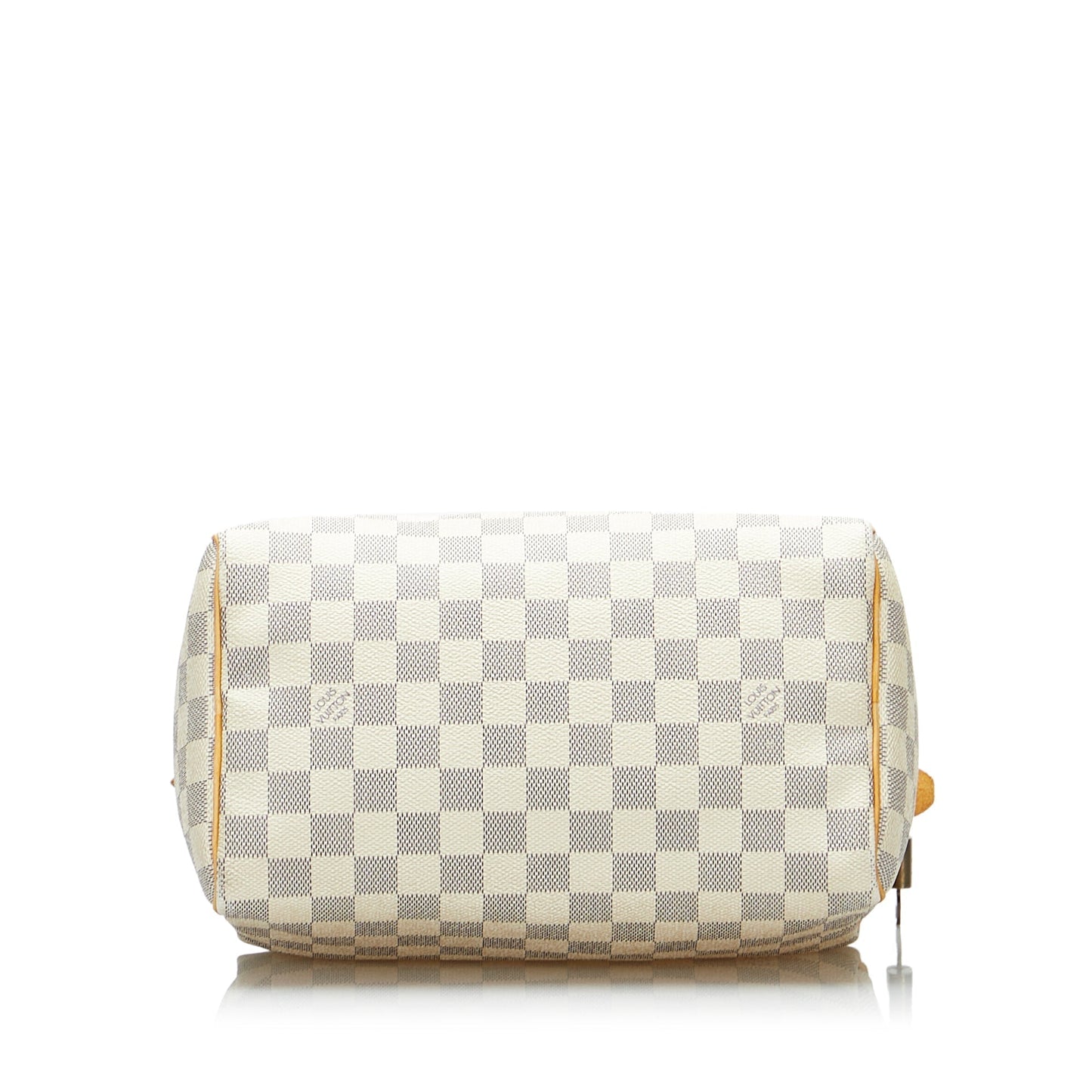 LOUIS VUITTON Damier Azur Speedy 25 White