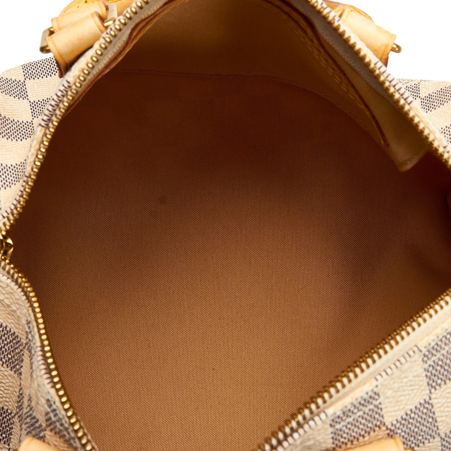 LOUIS VUITTON Damier Azur Speedy 25 White