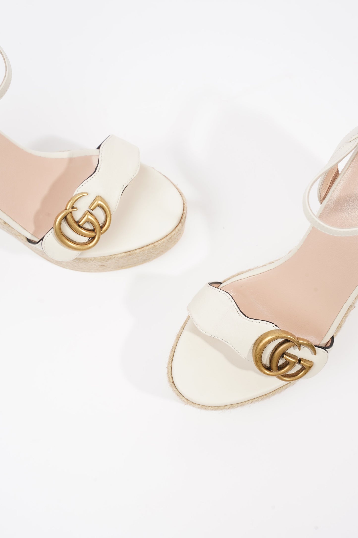 Gucci GG Marmont White Leather EU 37.5 UK 4.5